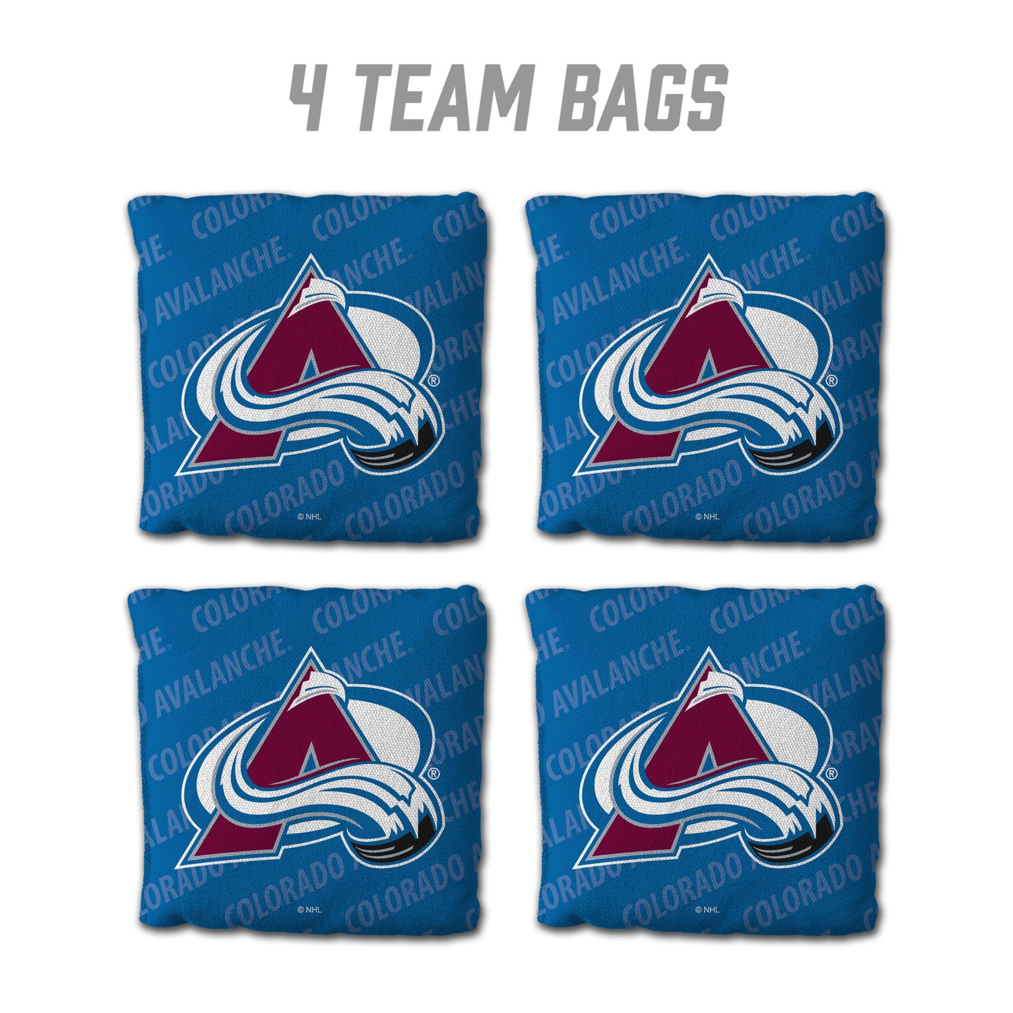 YouTheFan Colorado Avalanche Blue 4-Pack Cornhole Bean Bag Set product image
