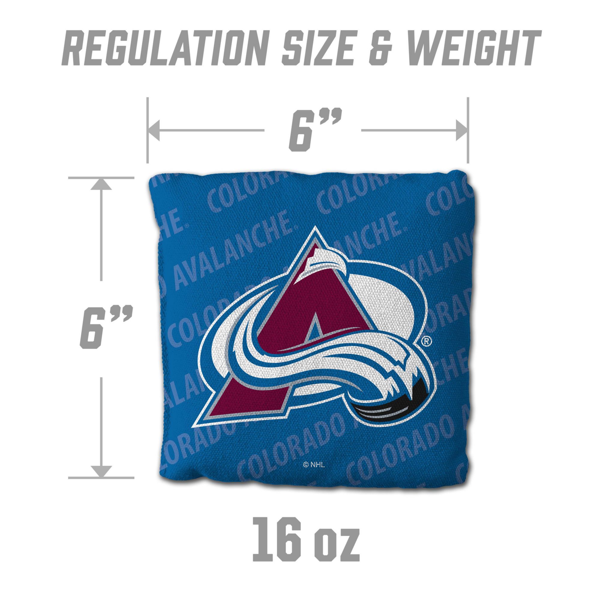 YouTheFan Colorado Avalanche Blue 4-Pack Cornhole Bean Bag Set product image