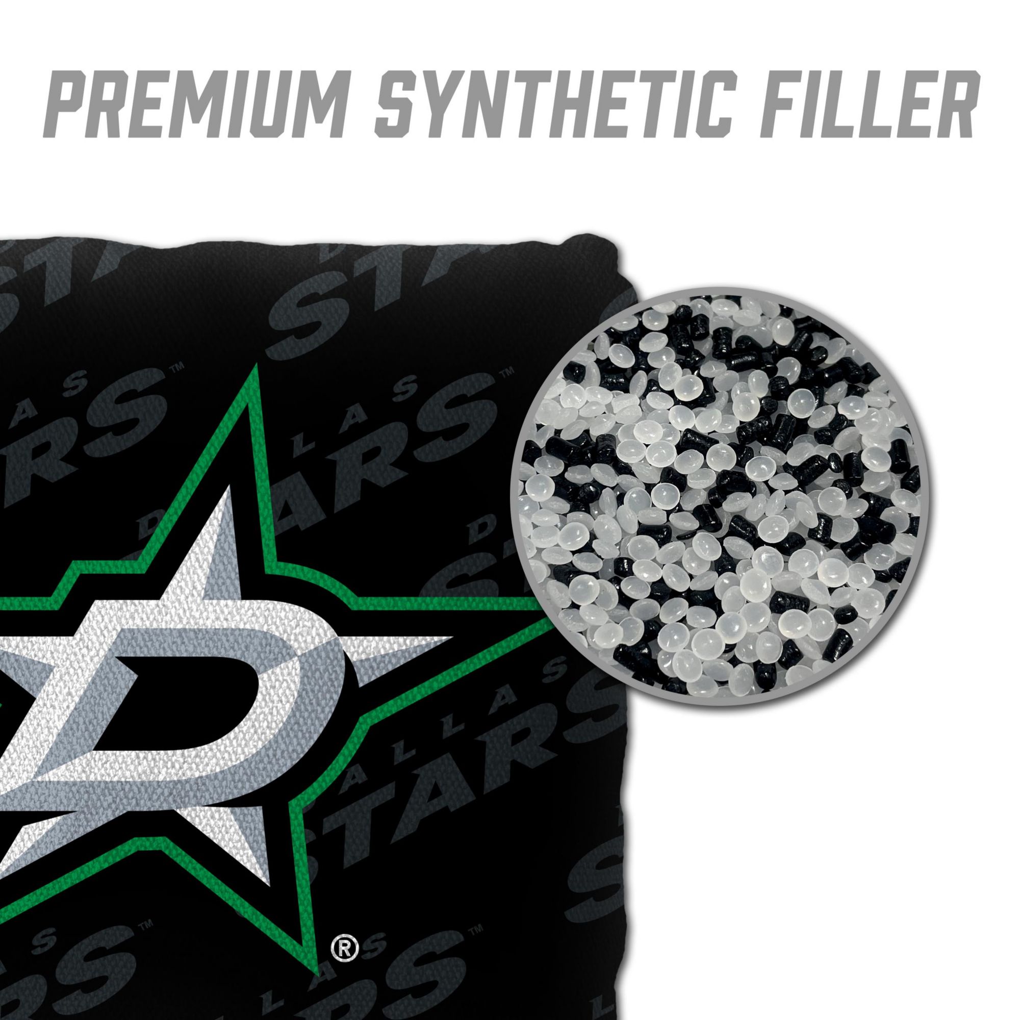 YouTheFan Dallas Stars Black 4-Pack Cornhole Bean Bag Set product image