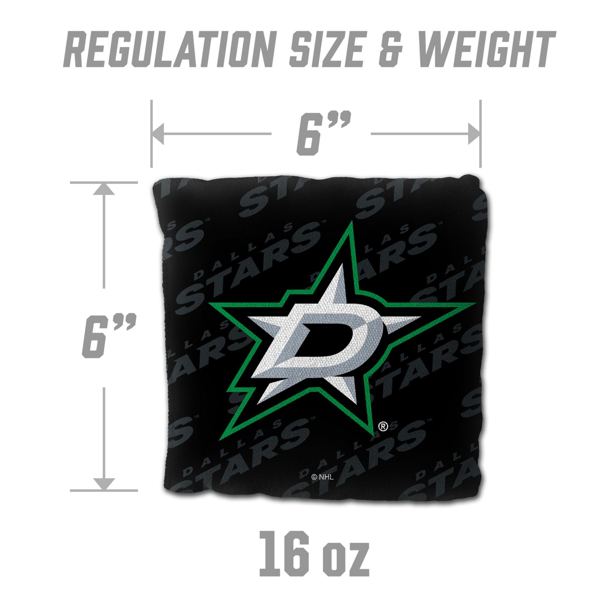 YouTheFan Dallas Stars Black 4-Pack Cornhole Bean Bag Set product image