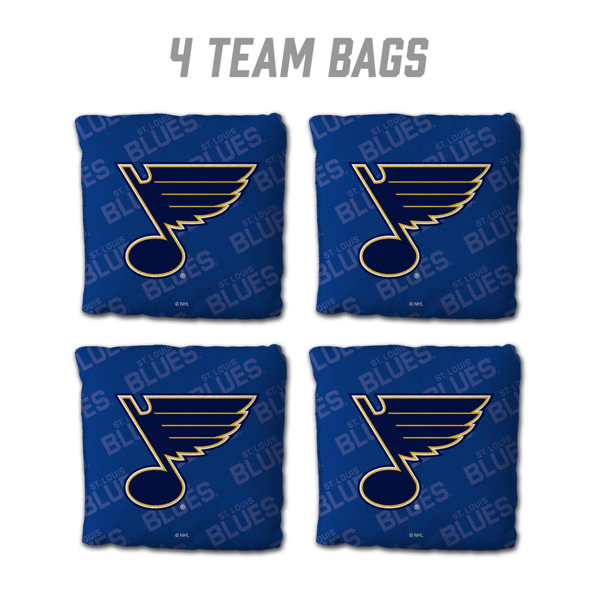 YouTheFan St. Louis Blues Blue 4-Pack Cornhole Bean Bag Set product image