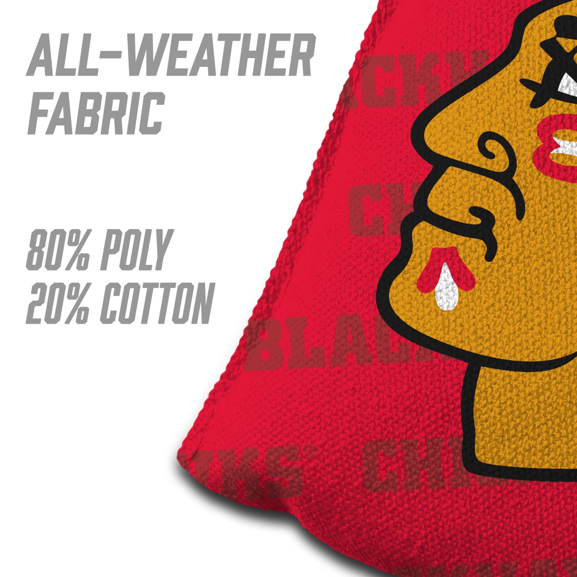 YouTheFan Chicago Blackhawks Red 4-Pack Cornhole Bean Bag Set product image