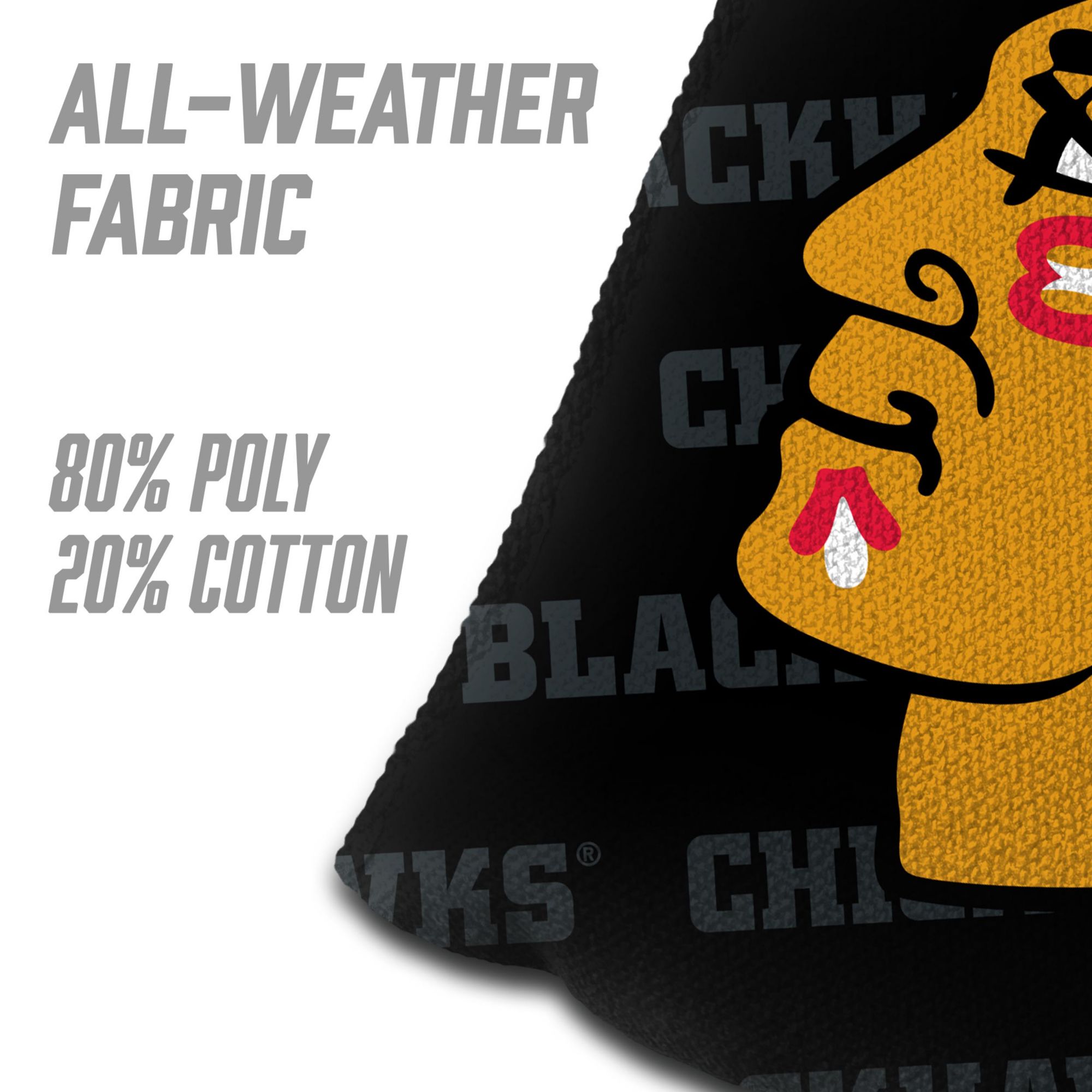 YouTheFan Chicago Blackhawks Black 4-Pack Cornhole Bean Bag Set product image