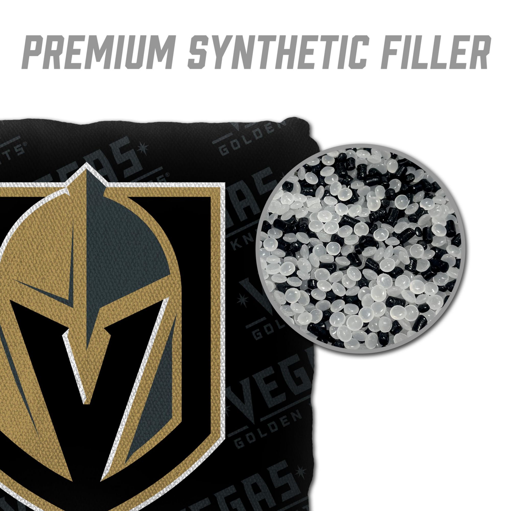 YouTheFan Las Vegas Knights Black 4-Pack Cornhole Bean Bag Set product image