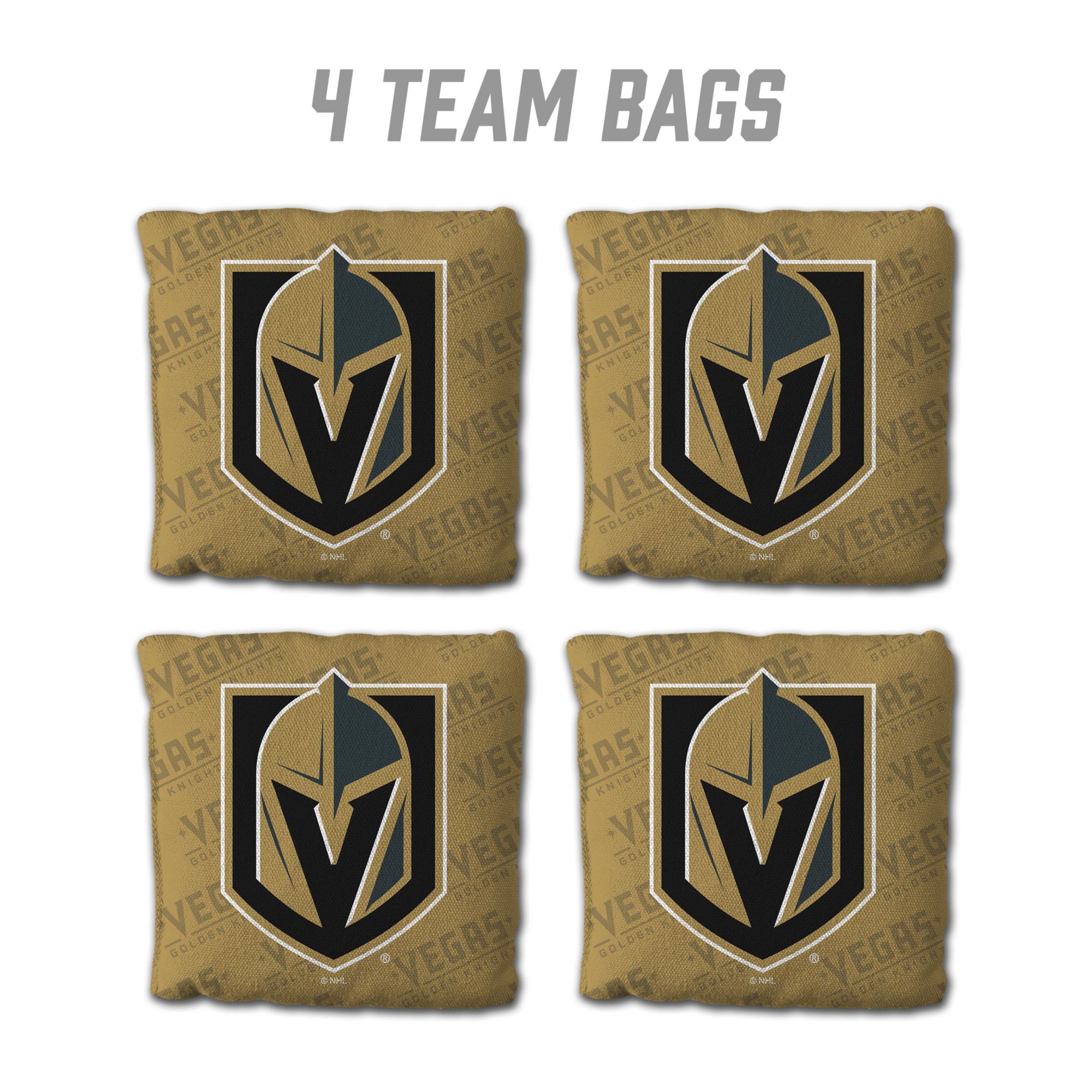 YouTheFan Las Vegas Knights Gold 4-Pack Cornhole Bean Bag Set product image