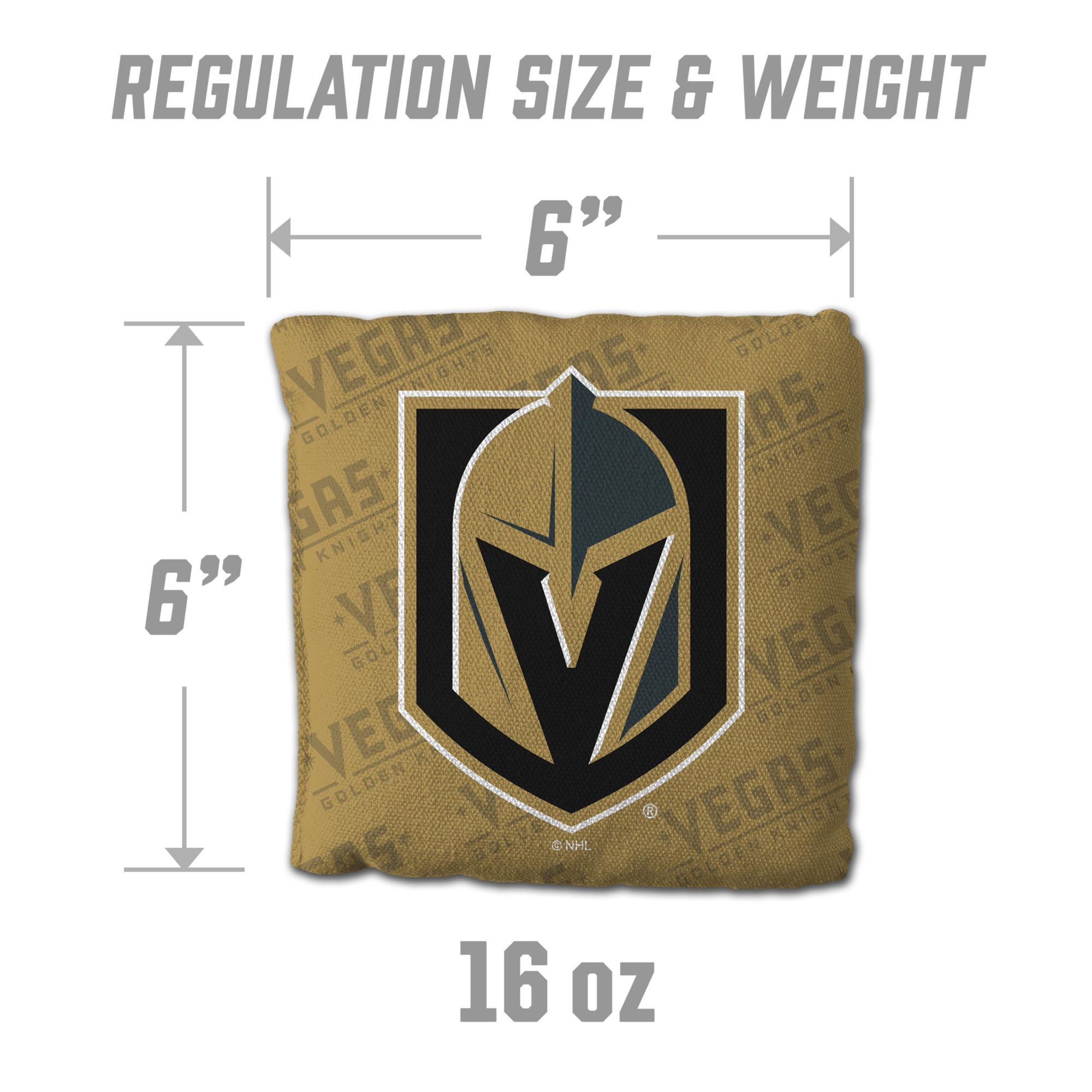 YouTheFan Las Vegas Knights Gold 4-Pack Cornhole Bean Bag Set product image