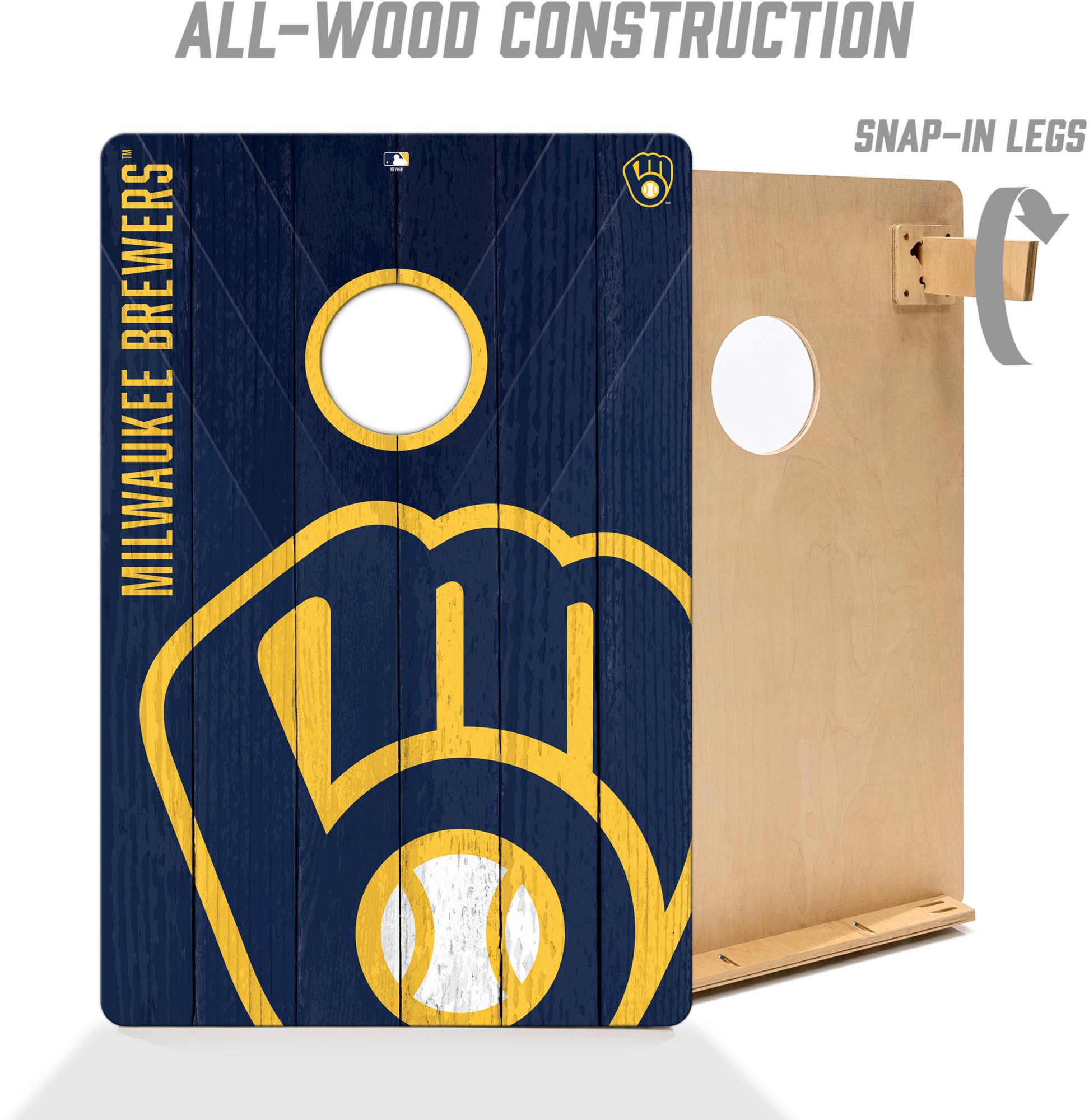YouTheFan Milwaukee Brewers 2' x 3' Cornhole Boards product image