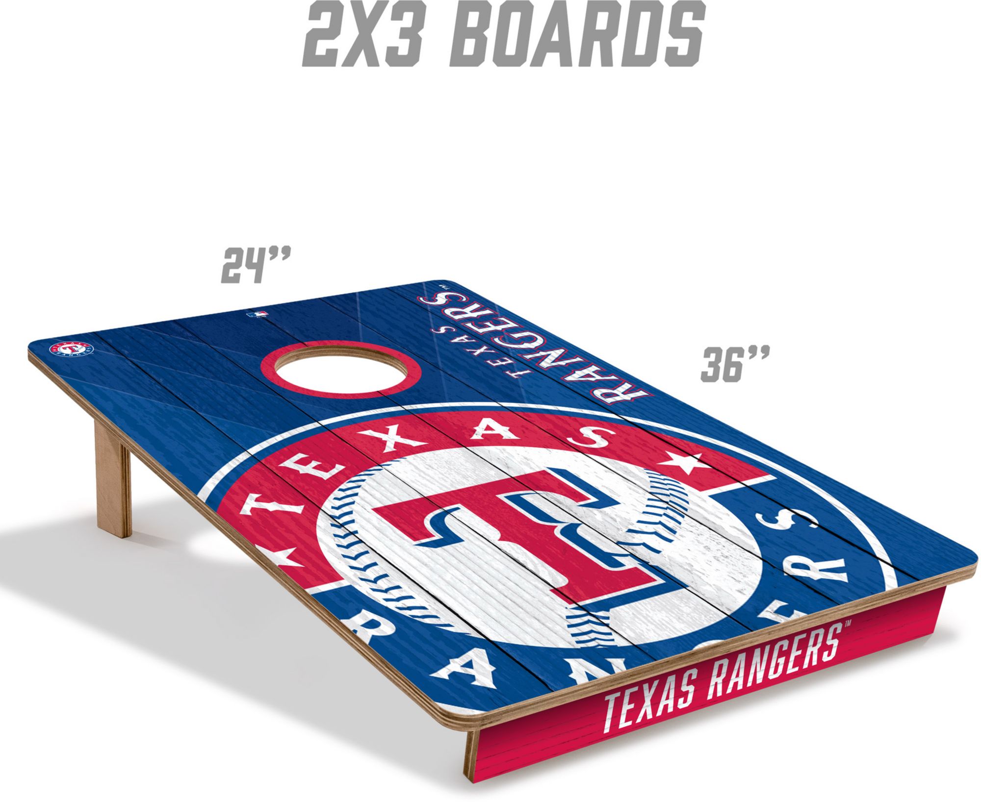 YouTheFan Texas Rangers 2' x 3' Cornhole Boards product image