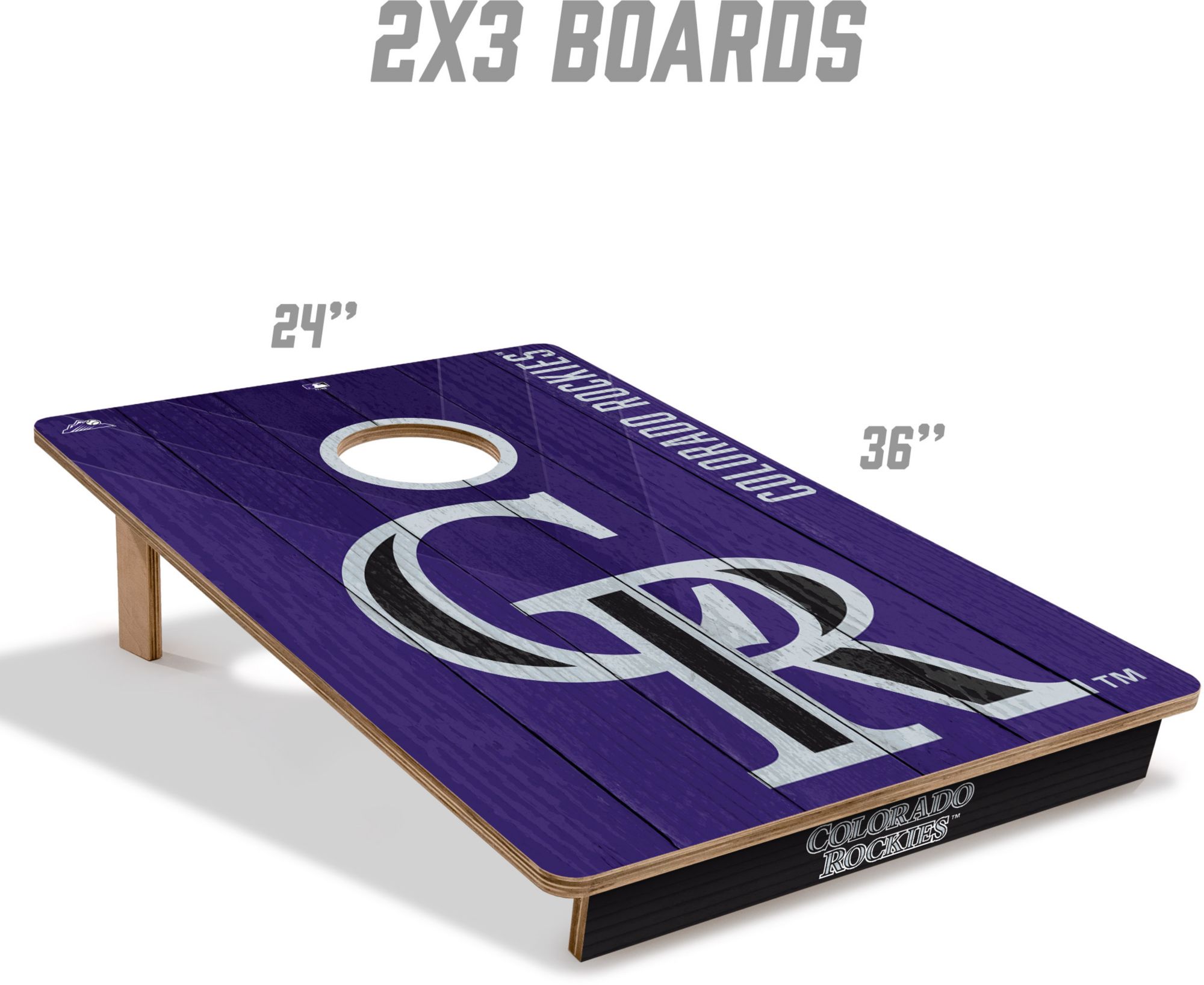 YouTheFan Colorado Rockies 2' x 3' Cornhole Boards product image