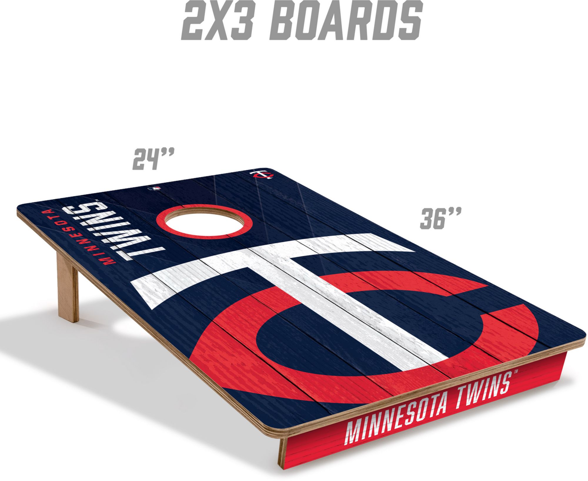 YouTheFan Minnesota Twins 2' x 3' Cornhole Boards product image