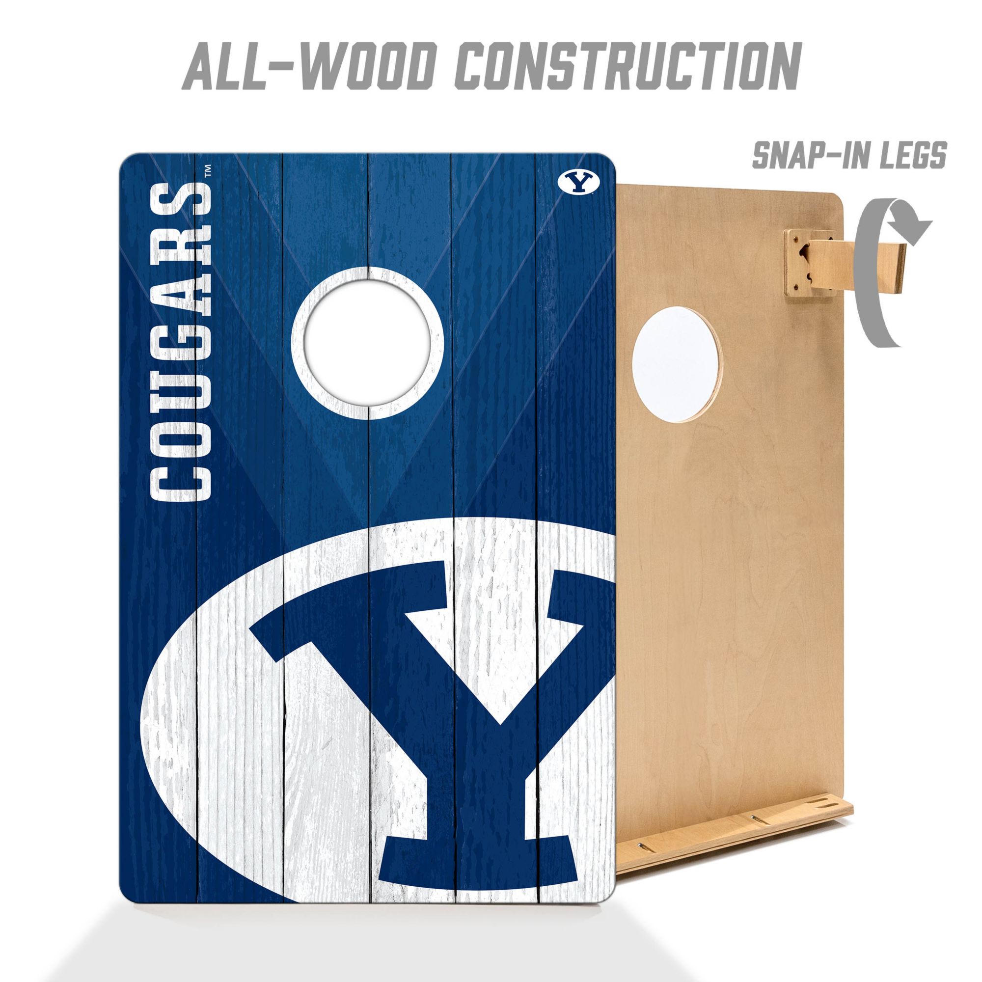 YouTheFan Brigham Young Cougars 2' x 3' Cornhole Boards product image
