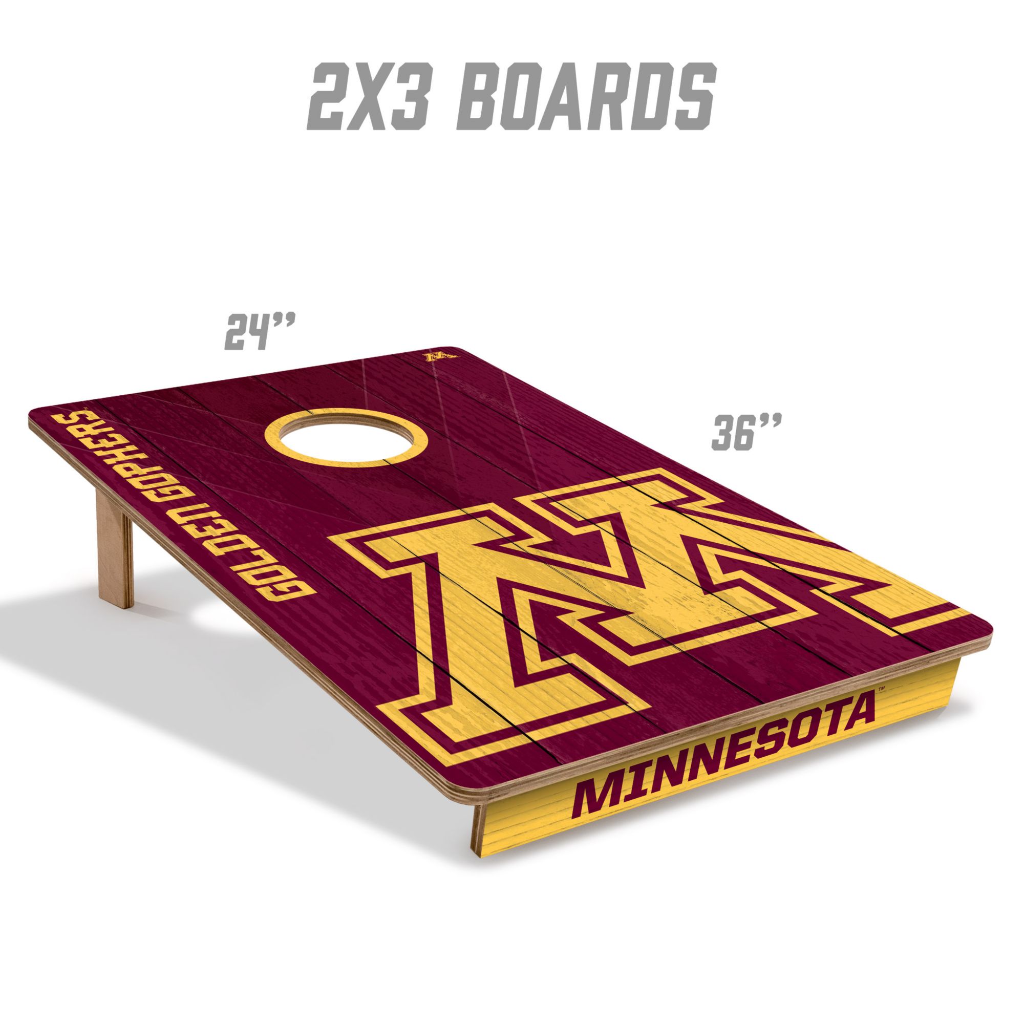 YouTheFan Minnesota Golden Gophers 2' x 3' Cornhole Boards product image