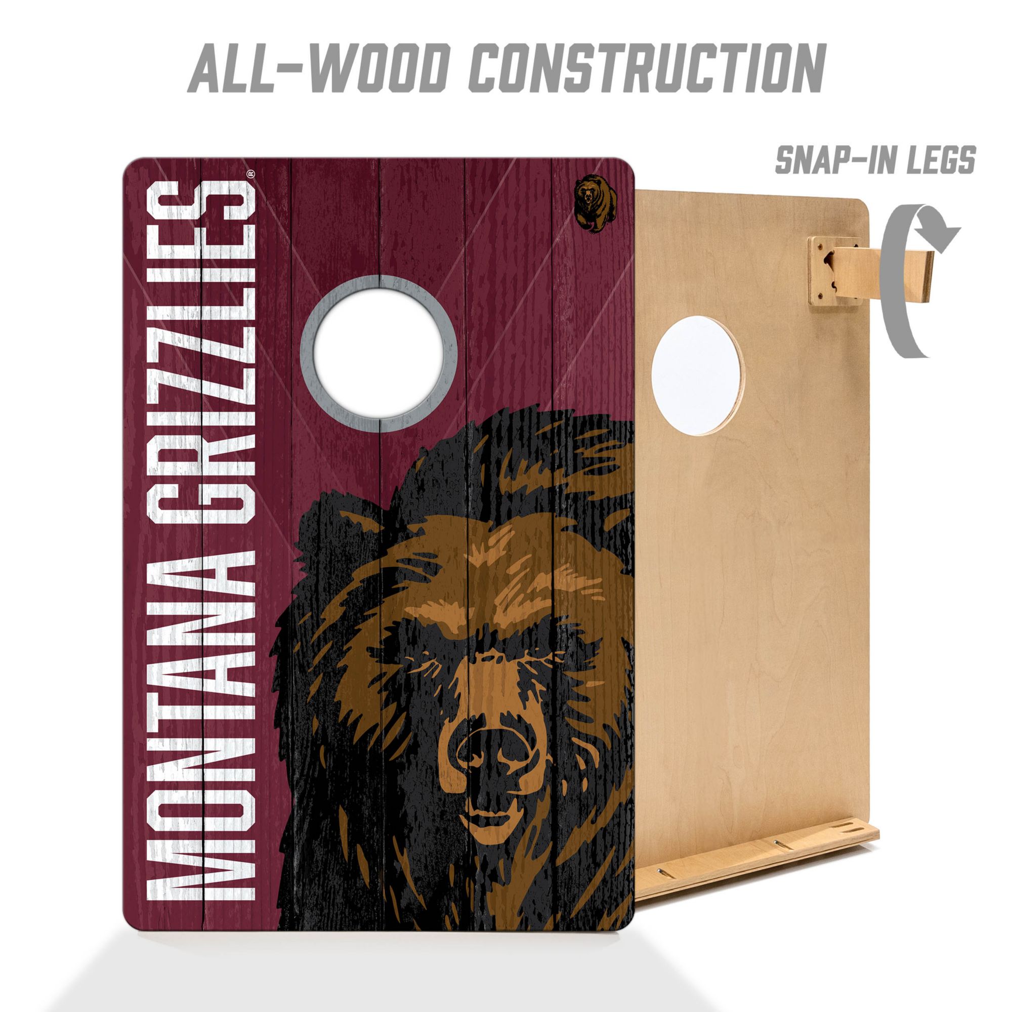 YouTheFan Montana Grizzlies 2' x 3' Cornhole Boards product image