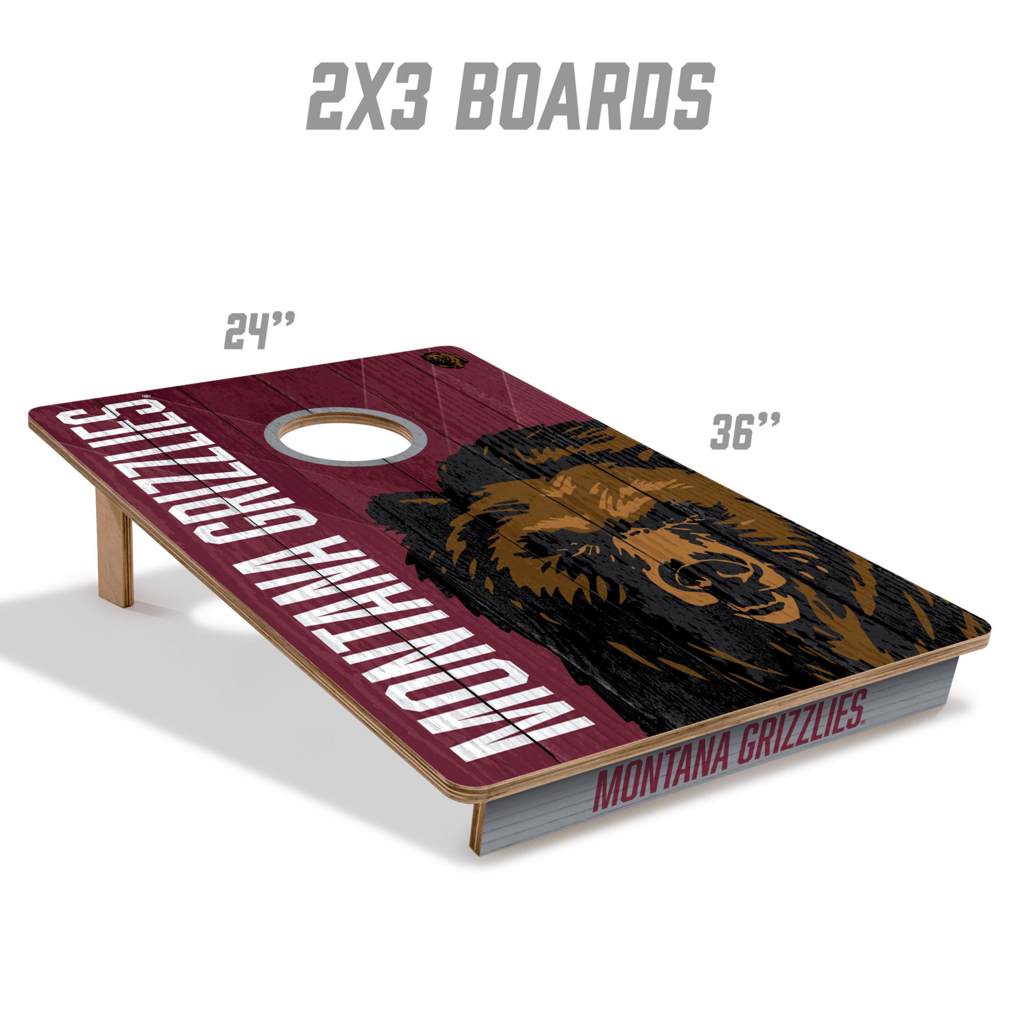 YouTheFan Montana Grizzlies 2' x 3' Cornhole Boards product image