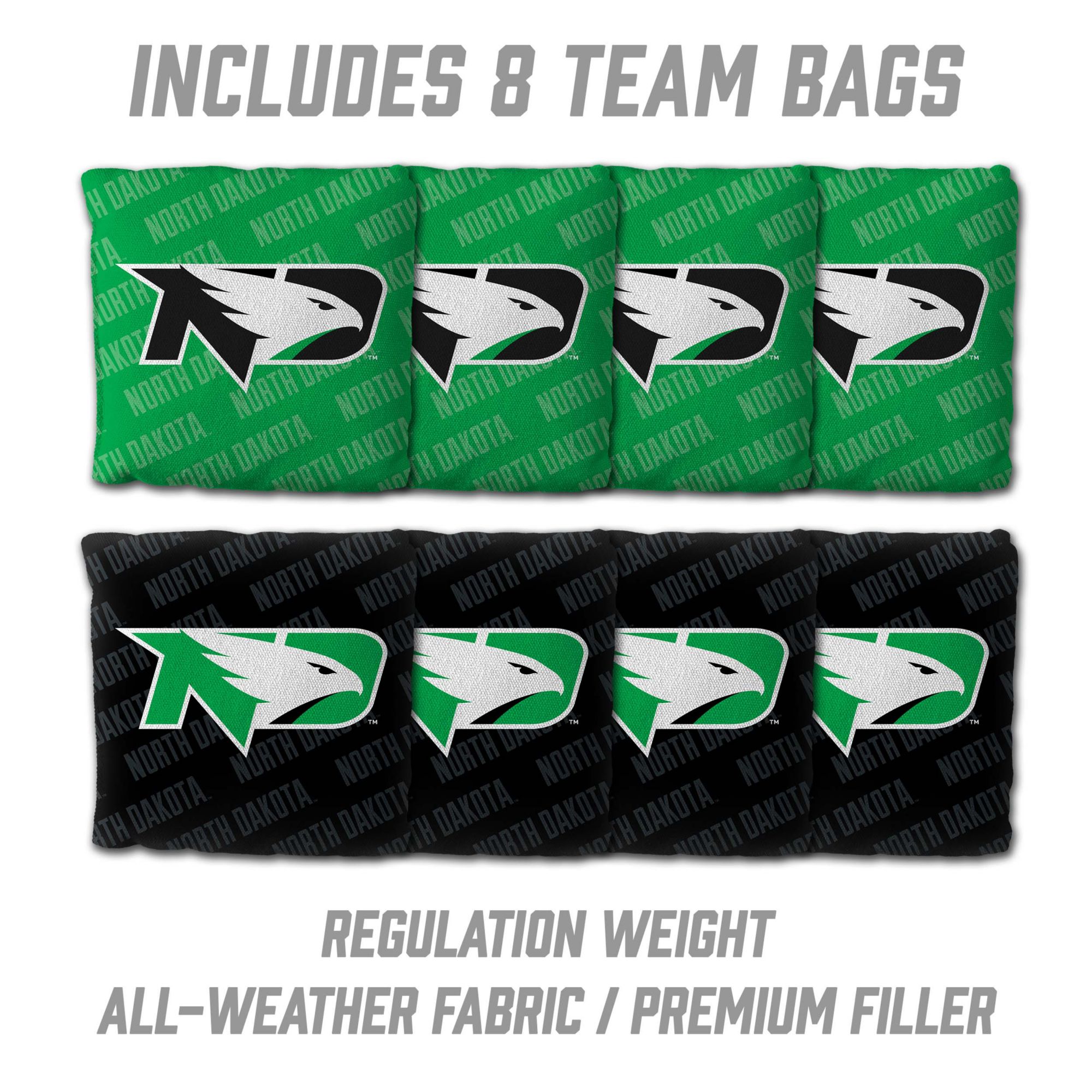 YouTheFan North Dakota Fighting Hawks 2' x 3' Cornhole Boards product image