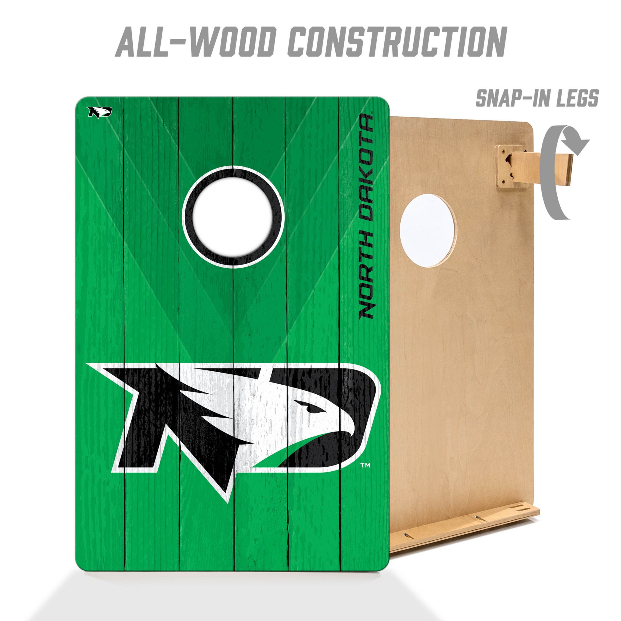 YouTheFan North Dakota Fighting Hawks 2' x 3' Cornhole Boards product image