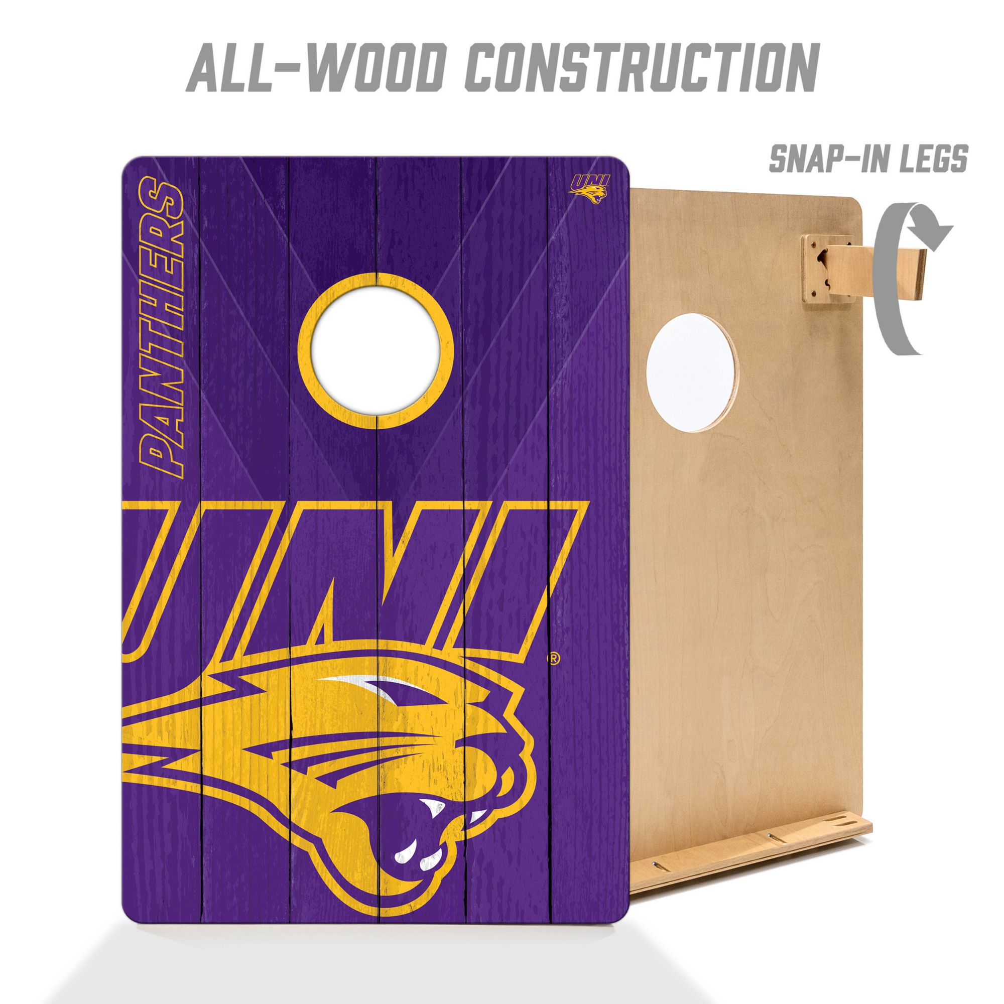YouTheFan Northern Iowa Panthers 2' x 3' Cornhole Boards product image
