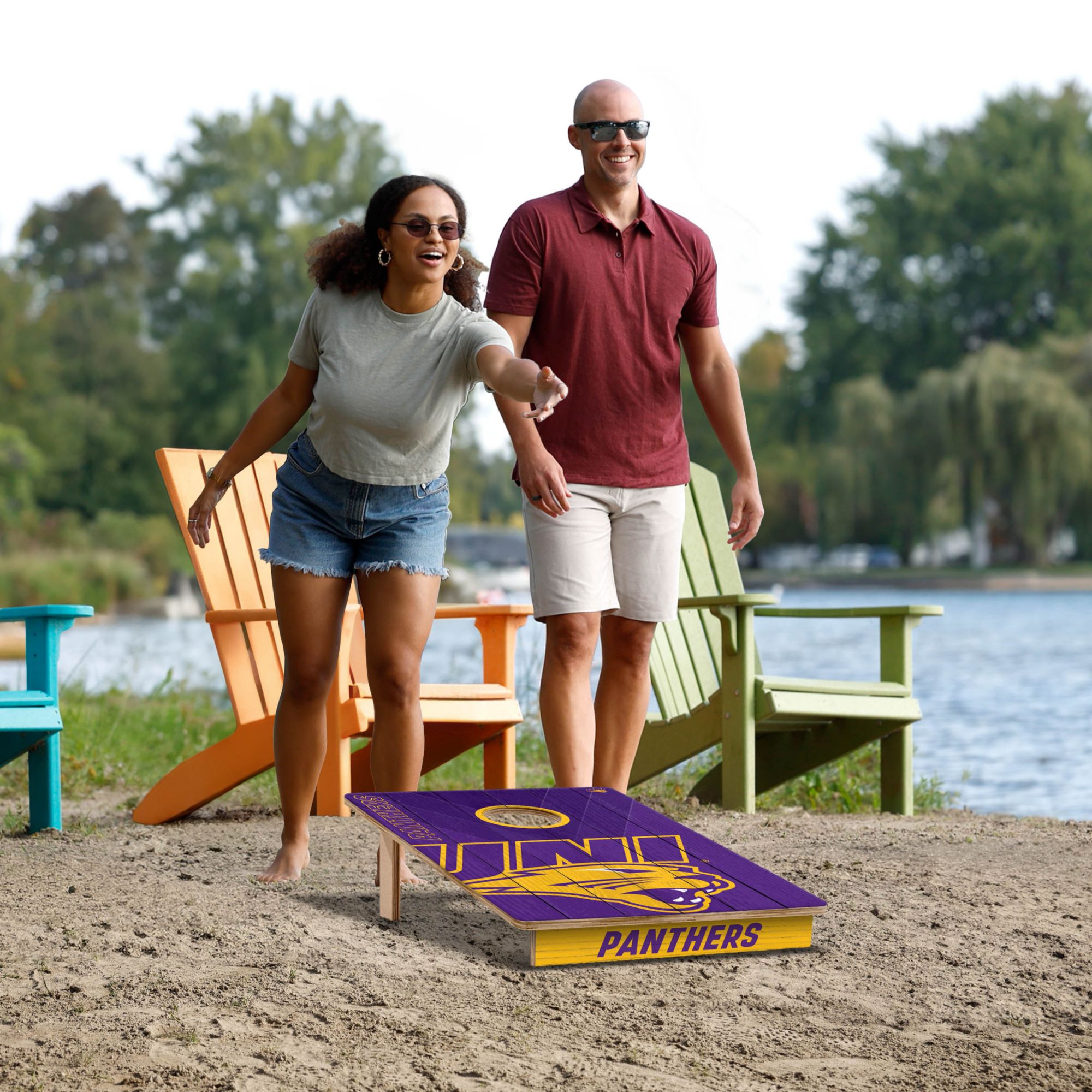 YouTheFan Northern Iowa Panthers 2' x 3' Cornhole Boards product image