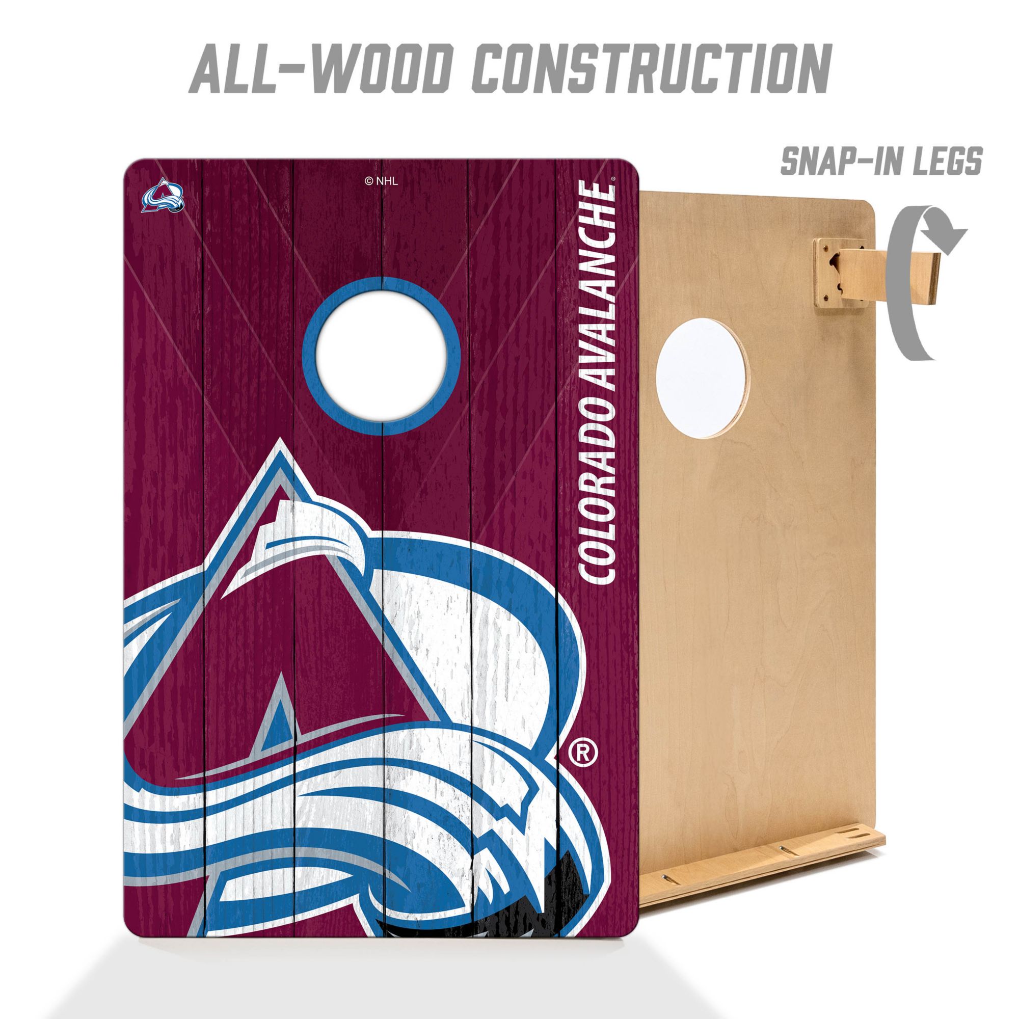 YouTheFan Colorado Avalanche 2' x 3' Cornhole Boards product image