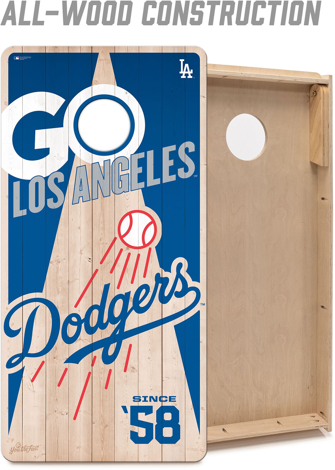 YouTheFan Los Angeles Dodgers 2' x 4' Cornhole Boards product image