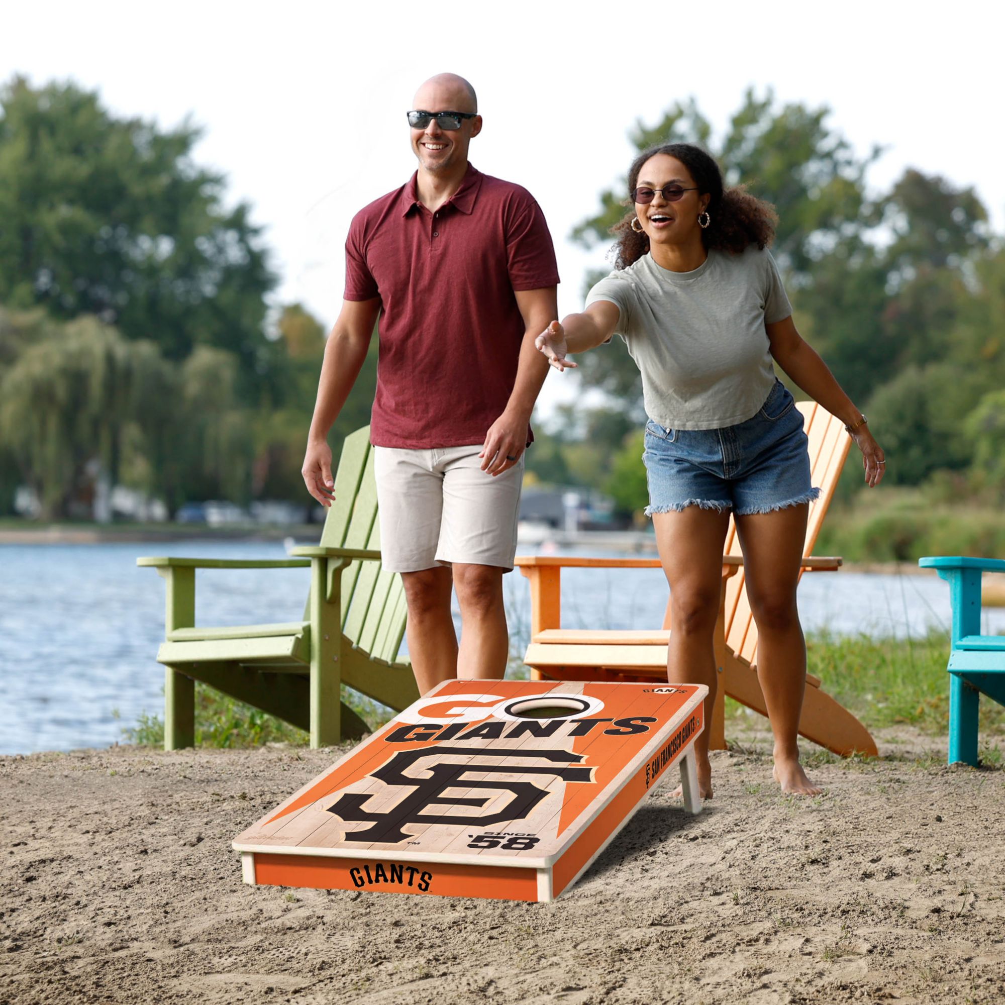 YouTheFan San Francisco Giants 2' x 4' Cornhole Boards product image