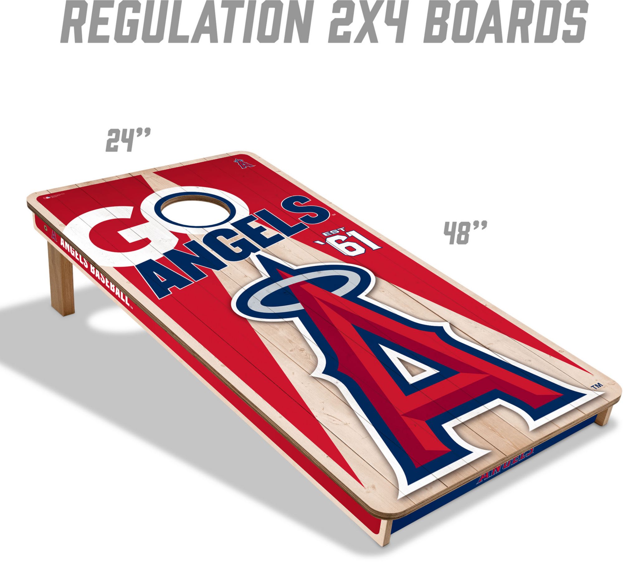 YouTheFan Los Angeles Angels 2' x 4' Cornhole Boards product image