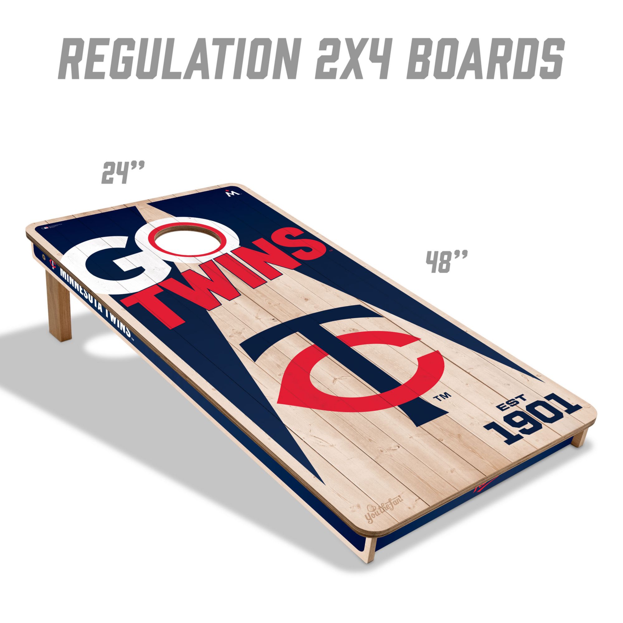 YouTheFan Tampa Bay Rays 2' x 4' Cornhole Boards product image