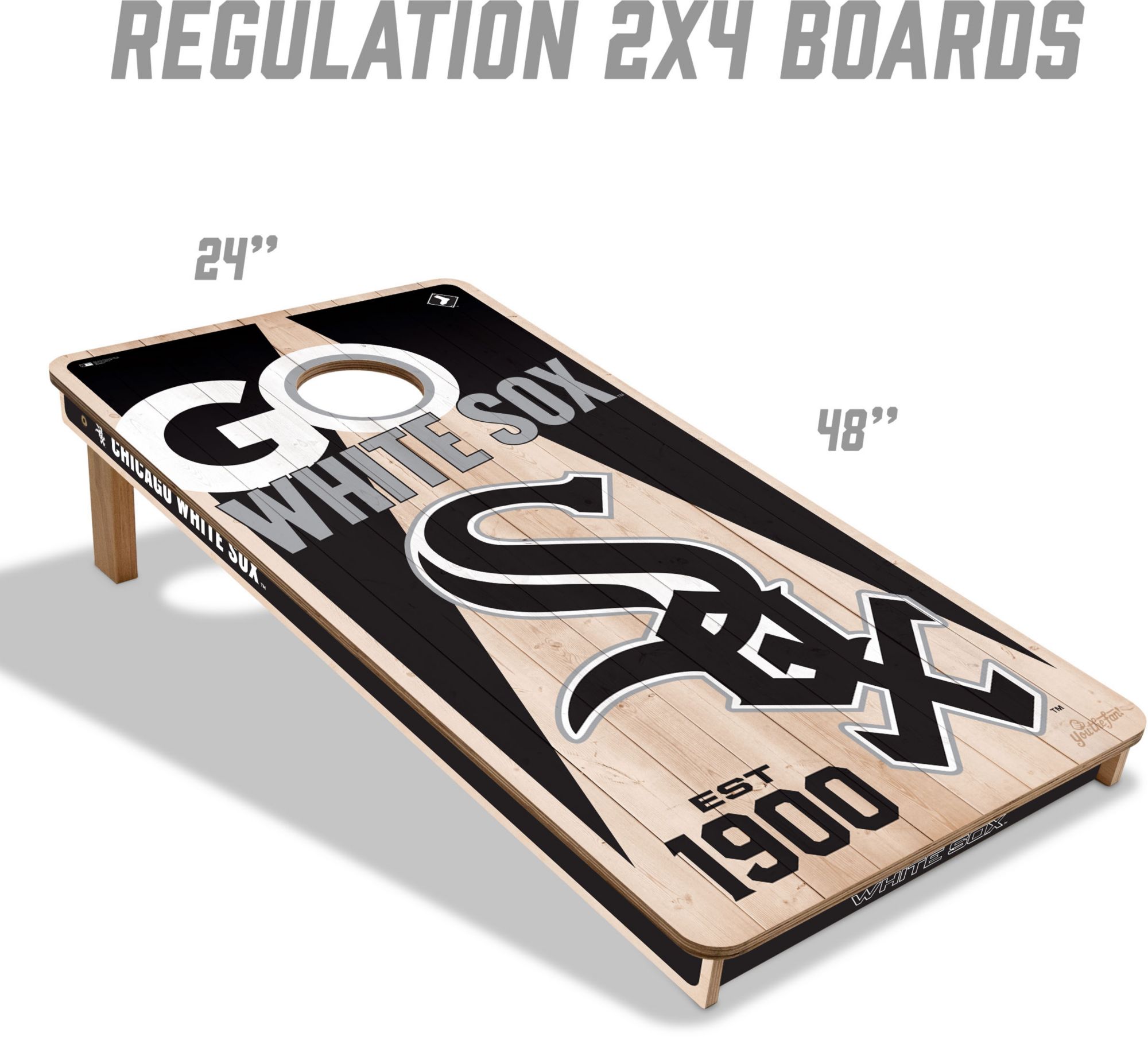 YouTheFan Chicago White Sox 2' x 4' Cornhole Boards product image