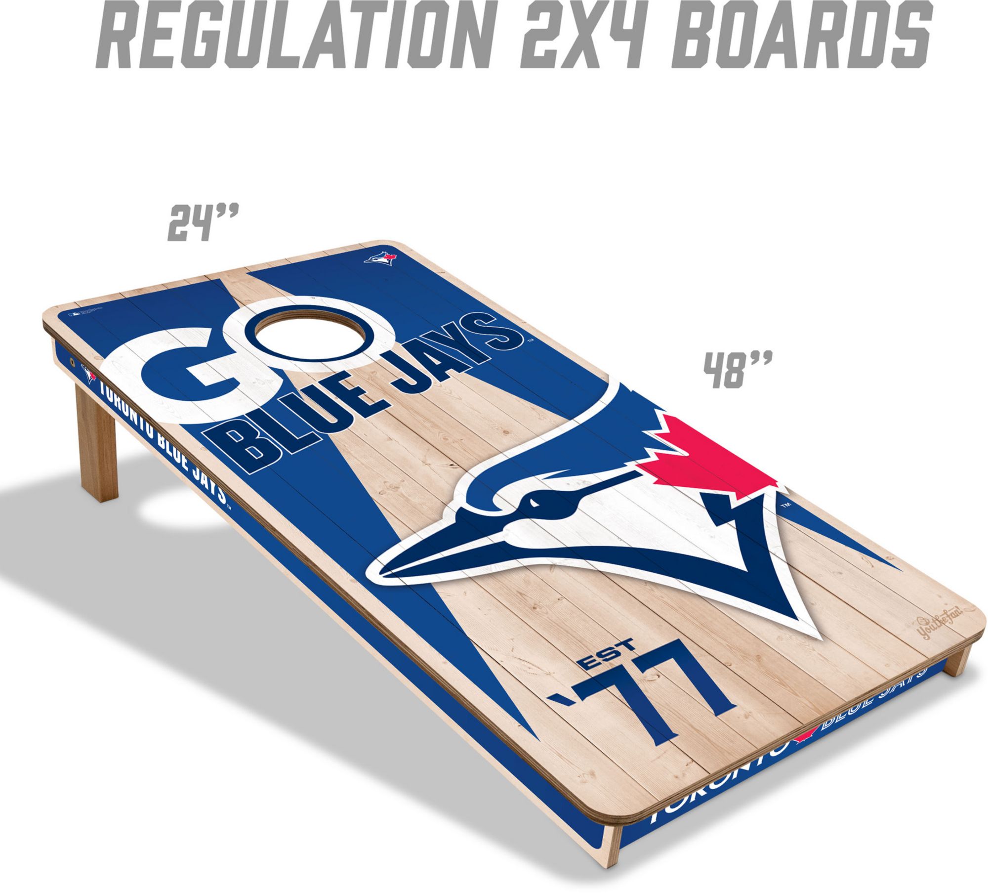 YouTheFan Toronto Blue Jays 2' x 4' Cornhole Boards product image