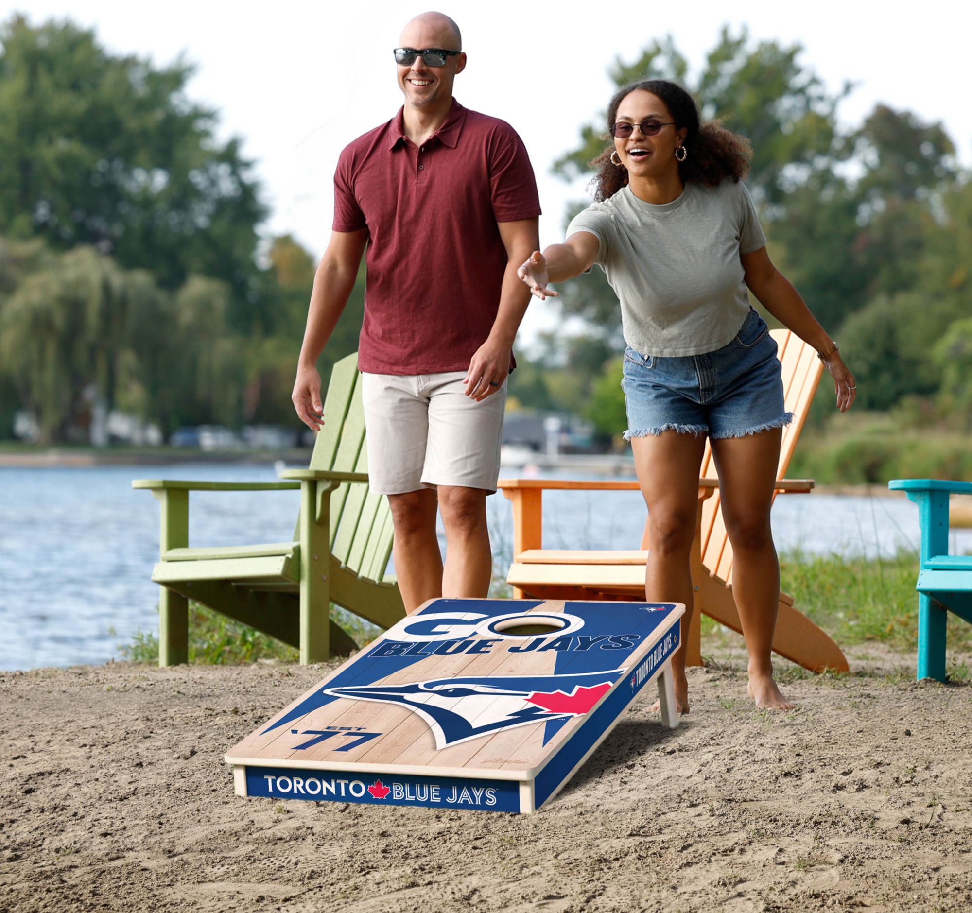 YouTheFan Toronto Blue Jays 2' x 4' Cornhole Boards product image