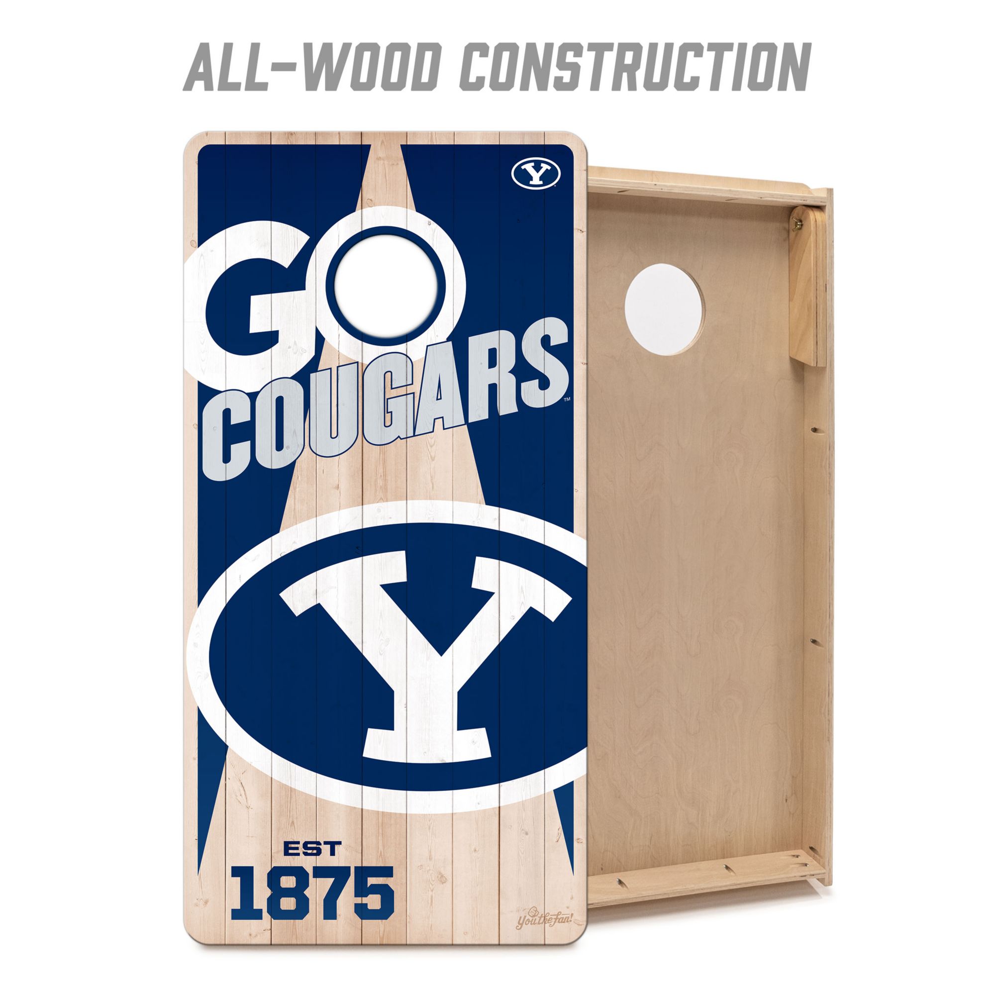 YouTheFan Brigham Young Cougars 2' x 4' Cornhole Boards product image