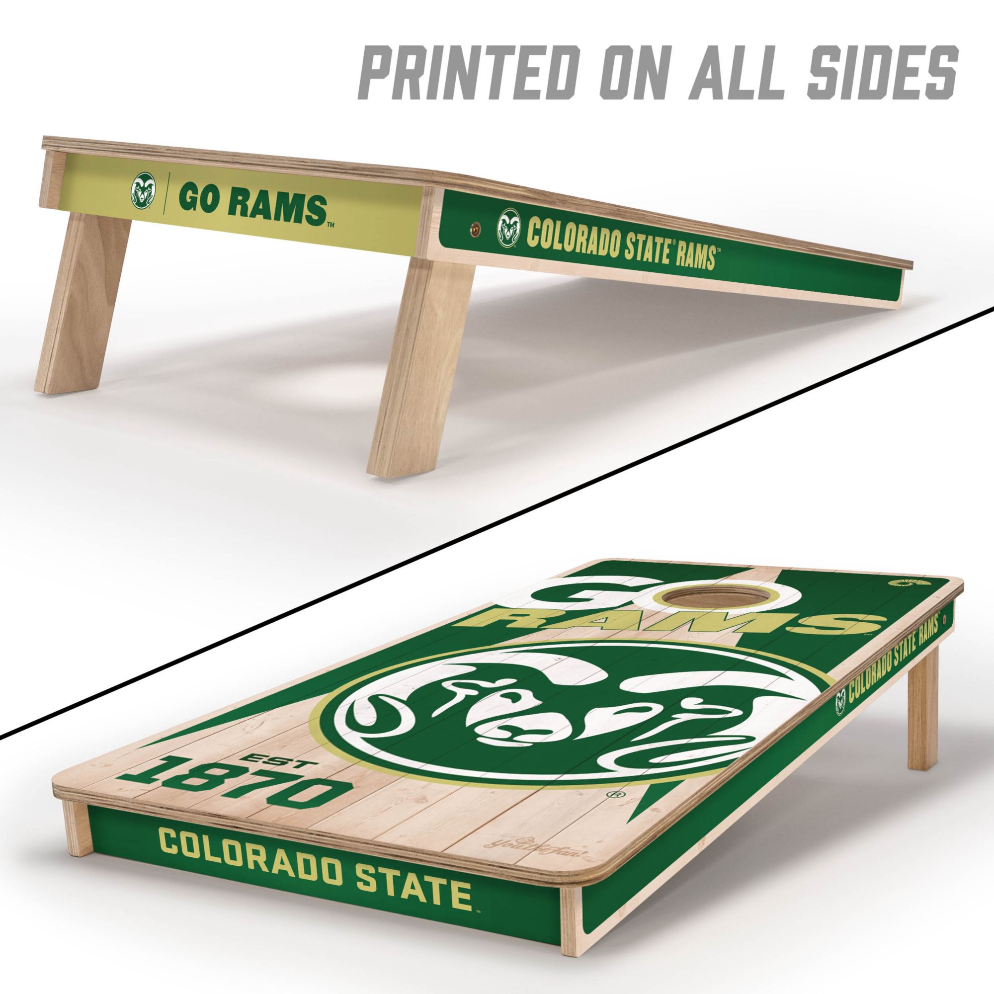 YouTheFan Colorado State Rams 2' x 4' Cornhole Boards product image