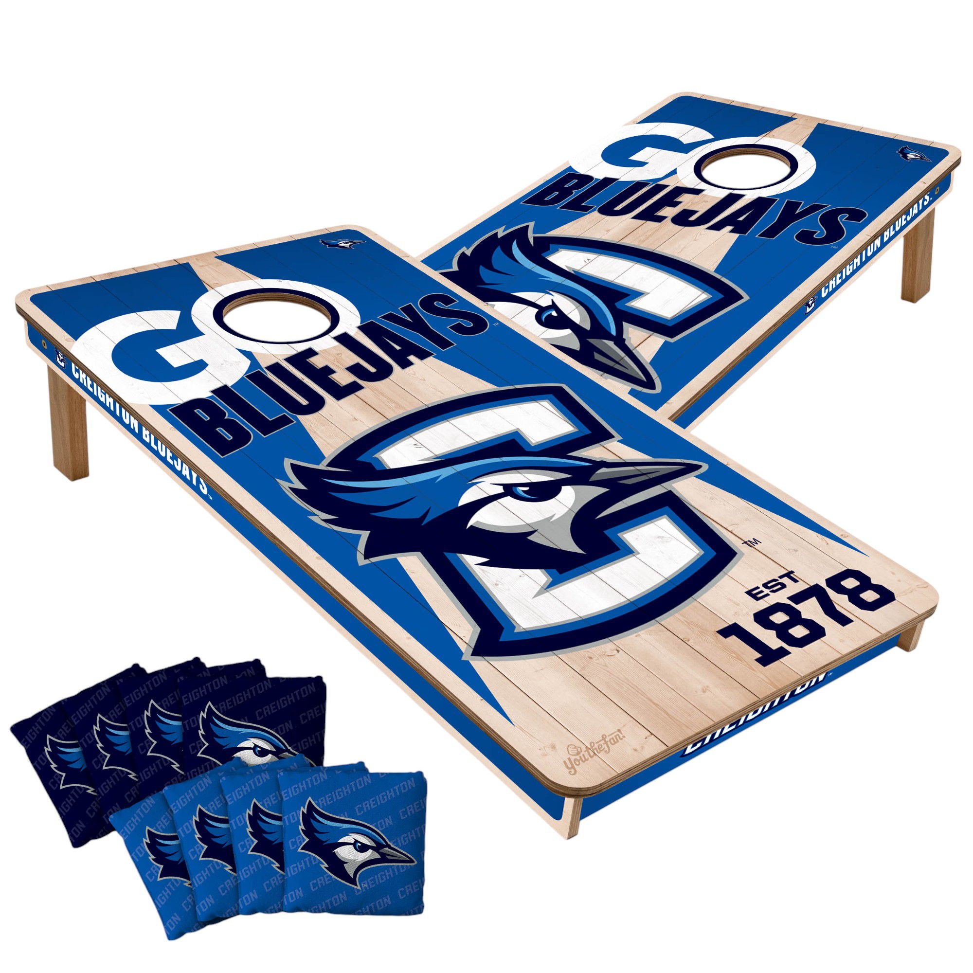 YouTheFan Creighton Bluejays 2' x 4' Cornhole Boards product image