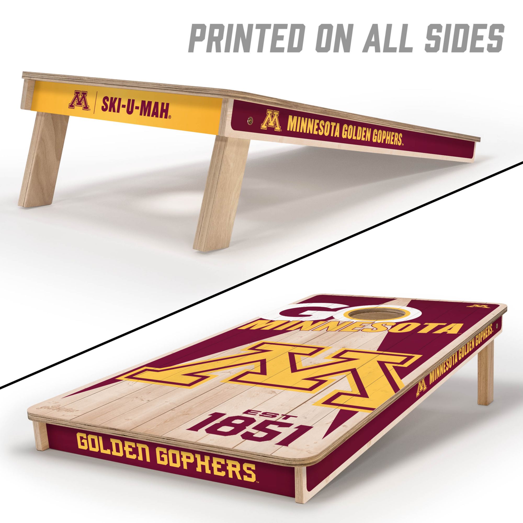 YouTheFan Minnesota Golden Gophers 2' x 4' Cornhole Boards product image