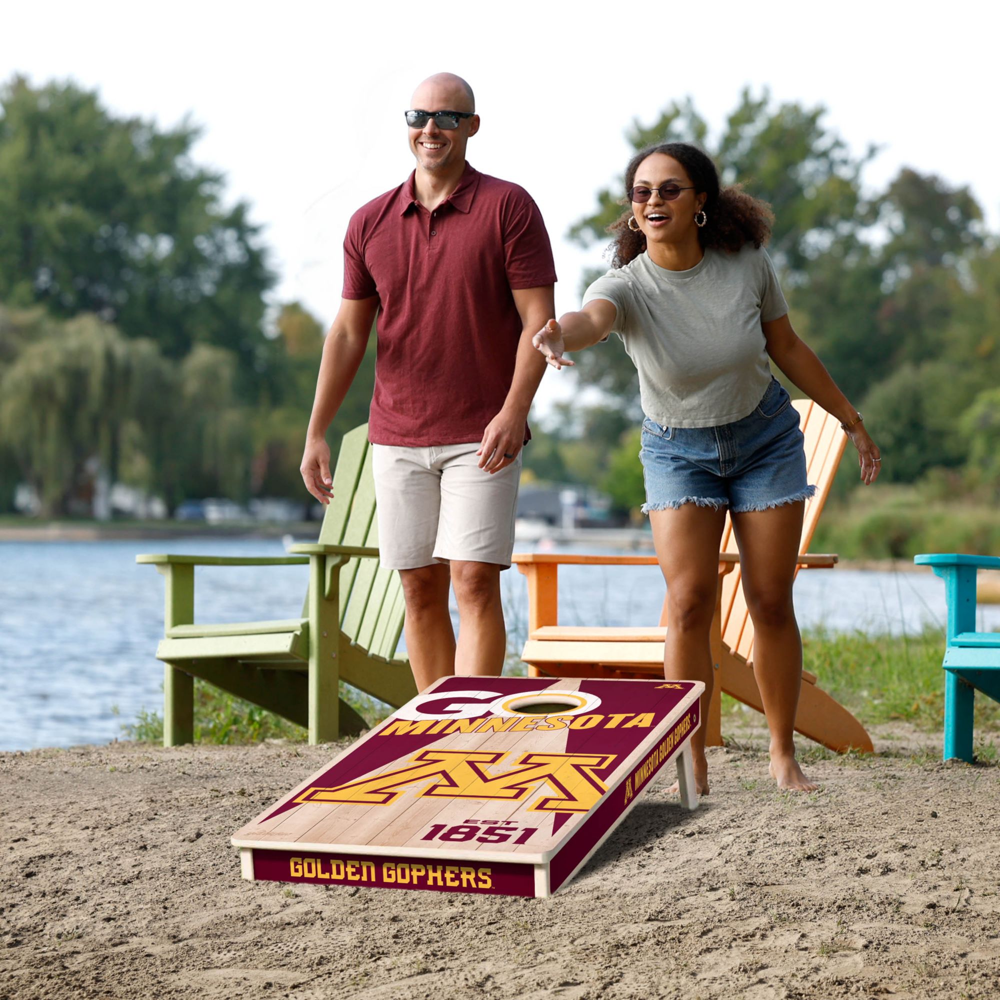 YouTheFan Minnesota Golden Gophers 2' x 4' Cornhole Boards product image