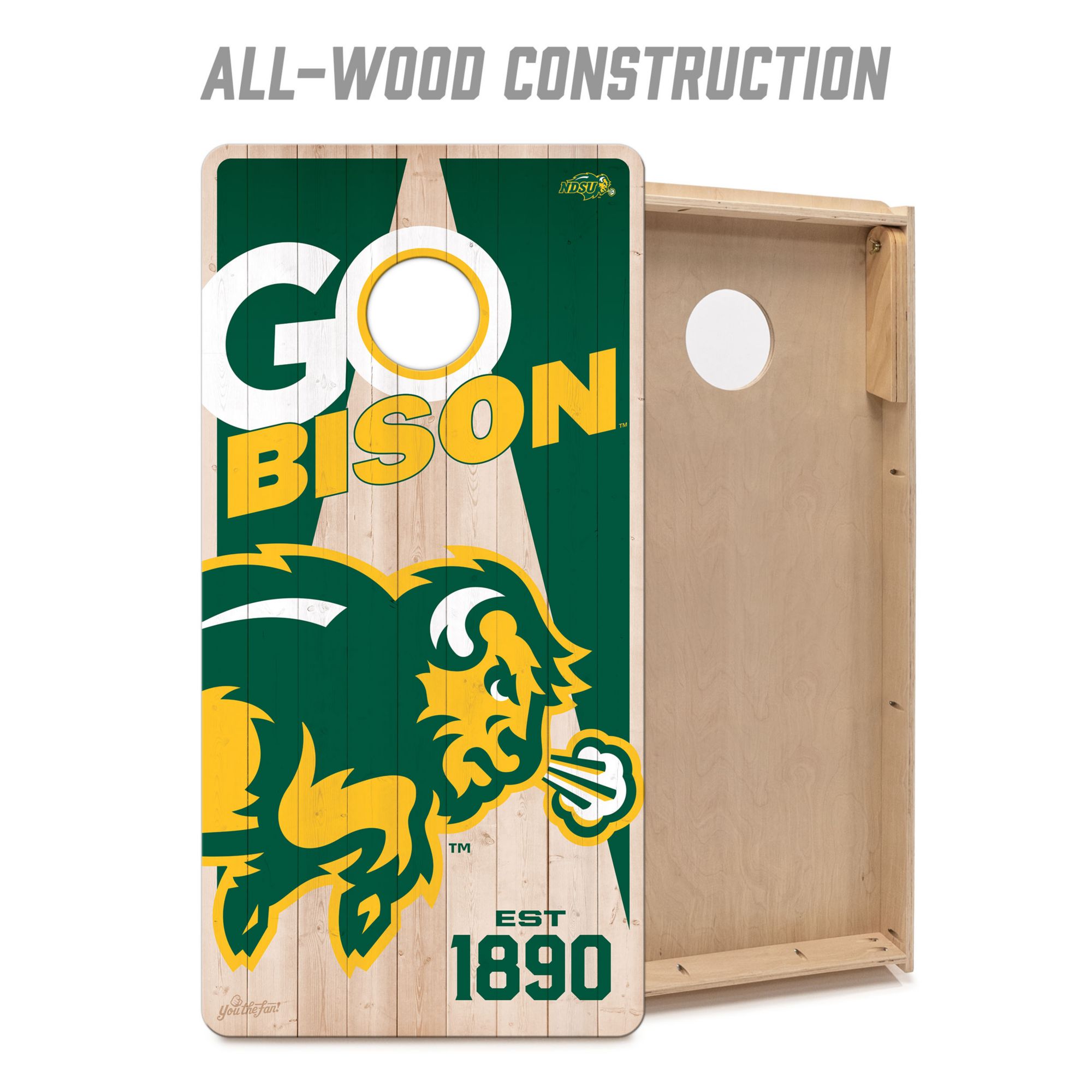 YouTheFan North Dakota State Bison 2' x 4' Cornhole Boards product image