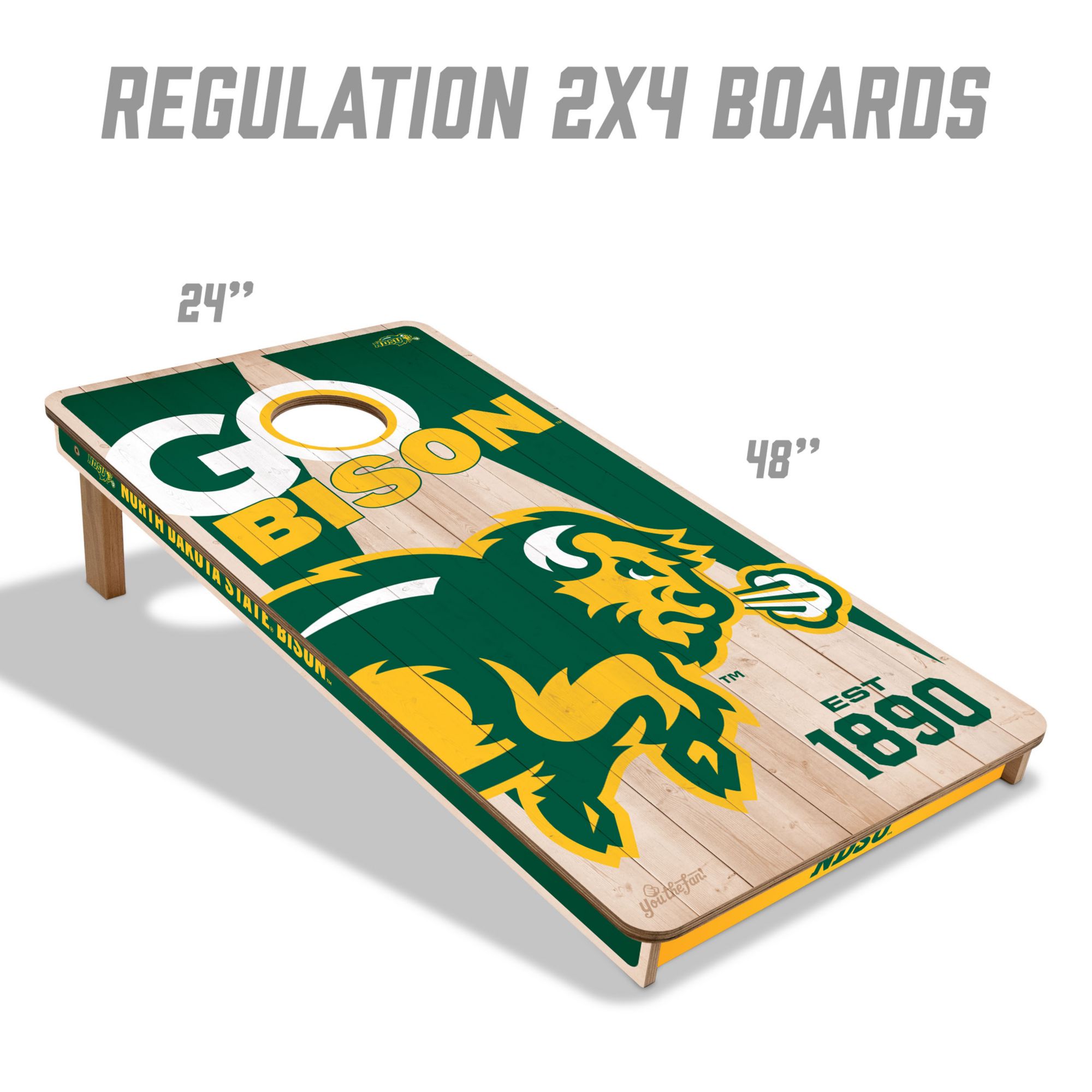 YouTheFan North Dakota State Bison 2' x 4' Cornhole Boards product image