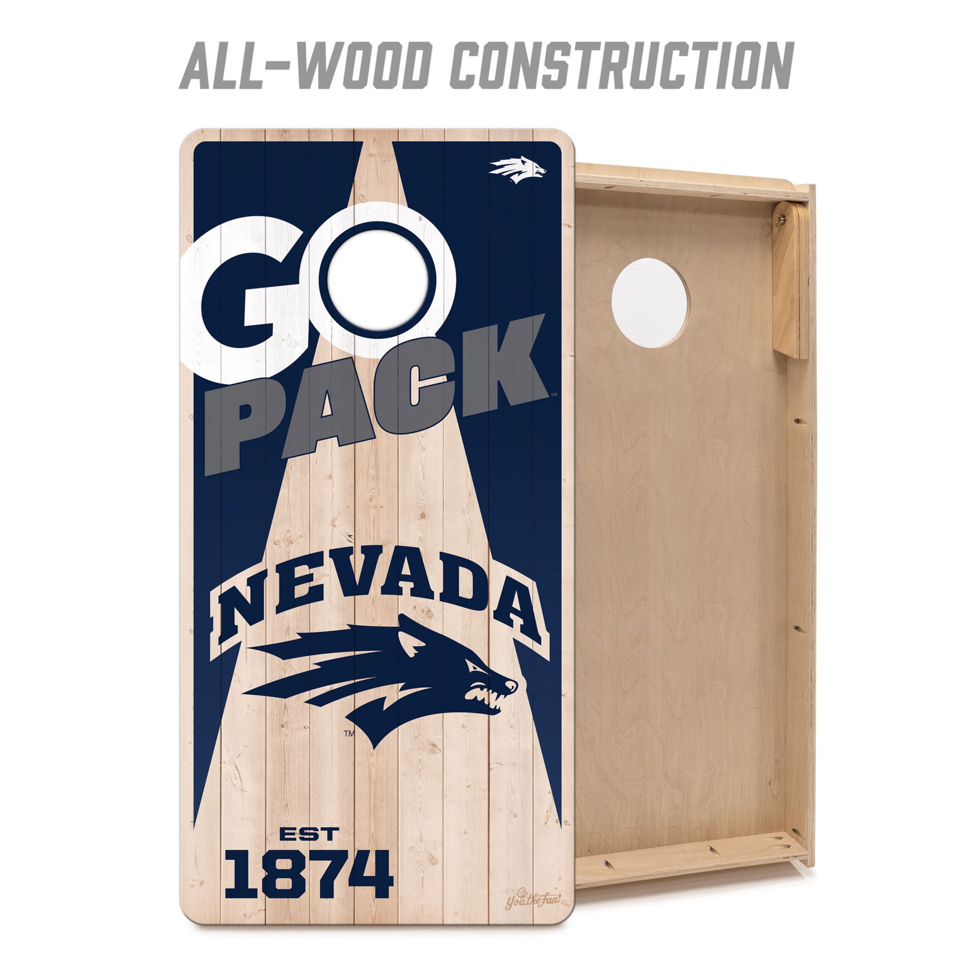 YouTheFan Nevada Wolf Pack 2' x 4' Cornhole Boards product image
