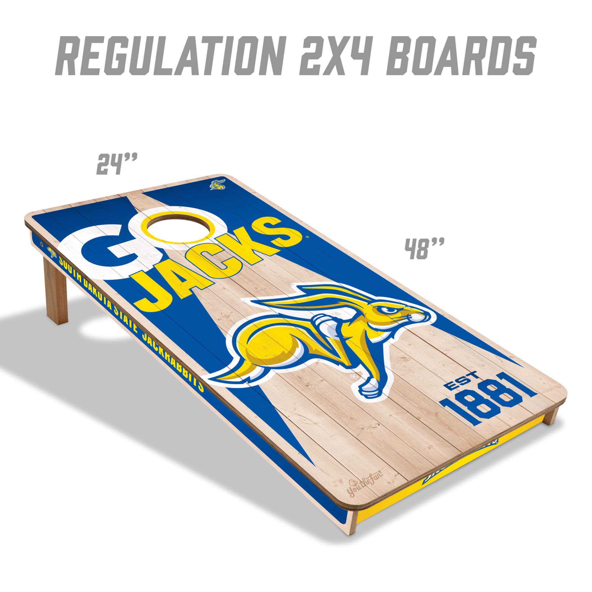 YouTheFan South Dakota State Jackrabbits 2' x 4' Cornhole Boards product image