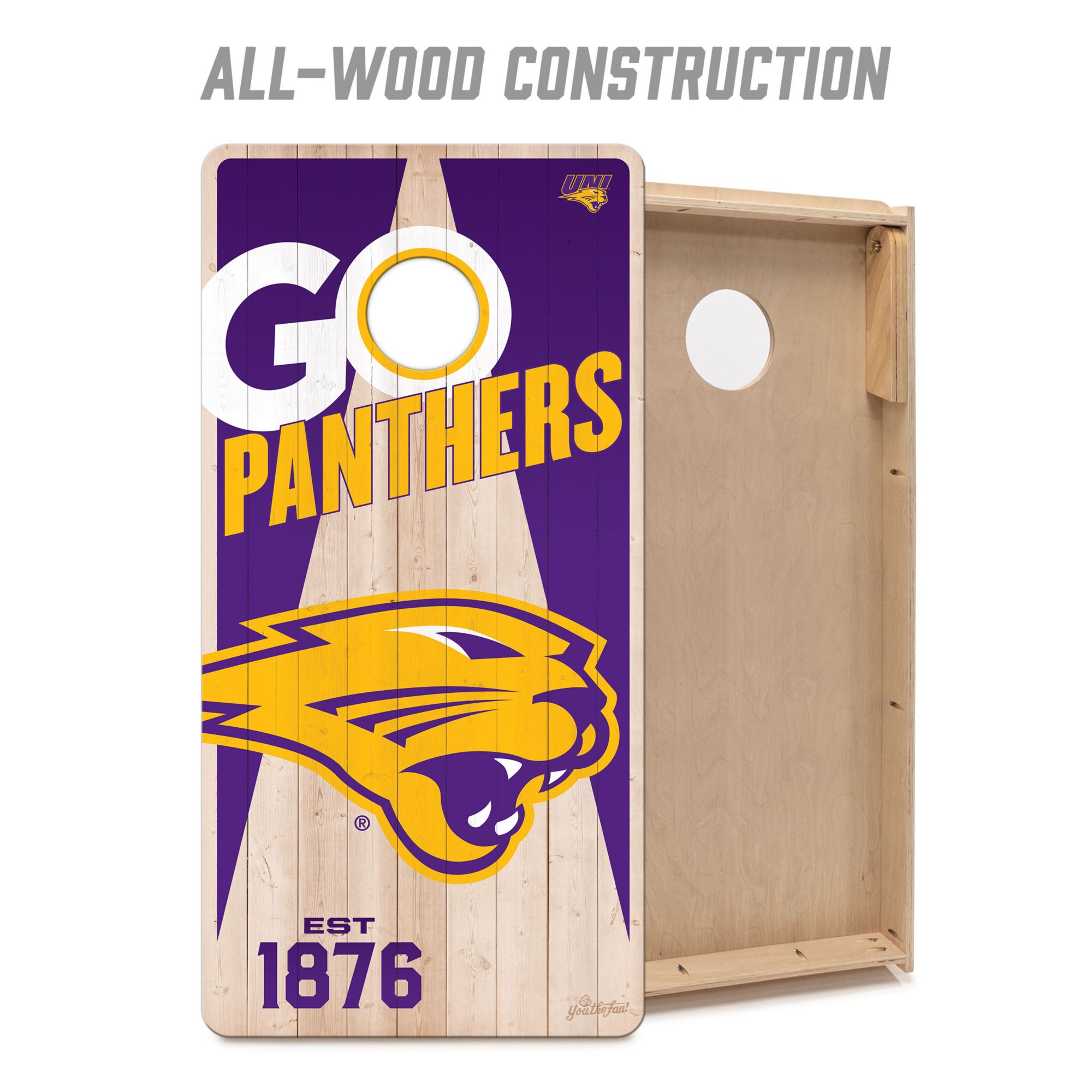 YouTheFan Northern Iowa Panthers 2' x 4' Cornhole Boards product image