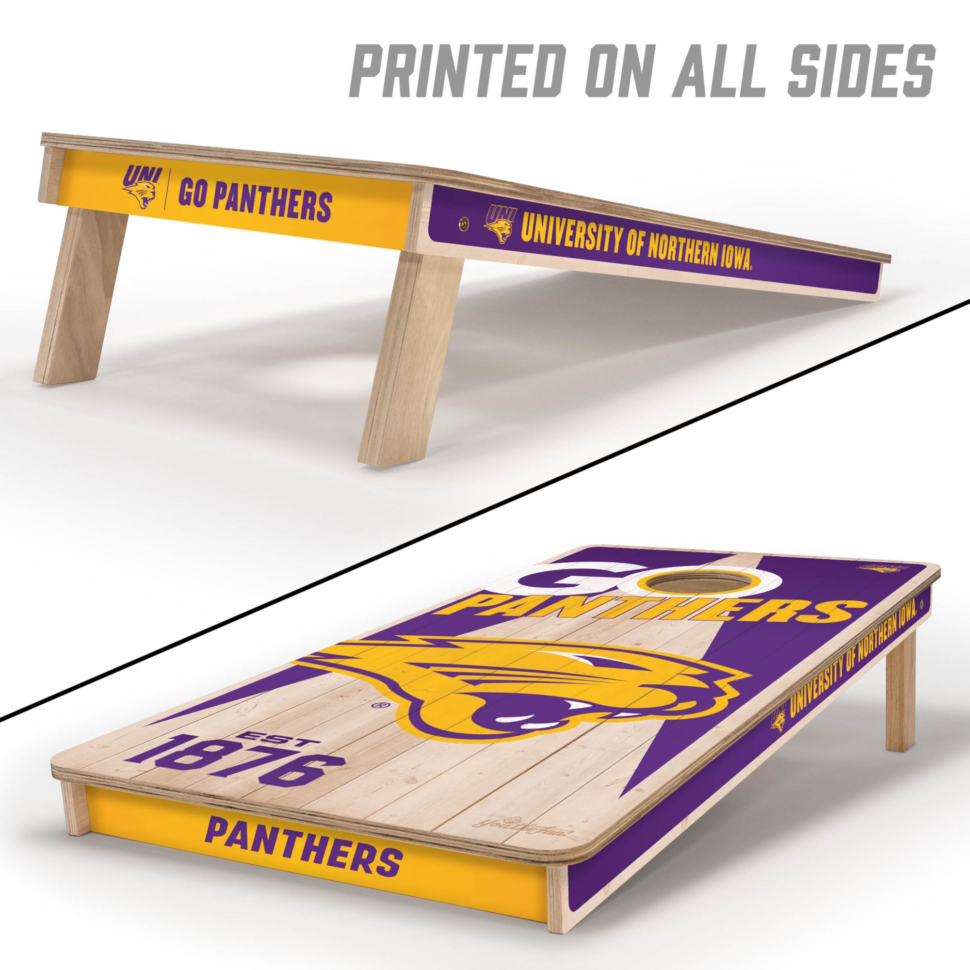 YouTheFan Northern Iowa Panthers 2' x 4' Cornhole Boards product image