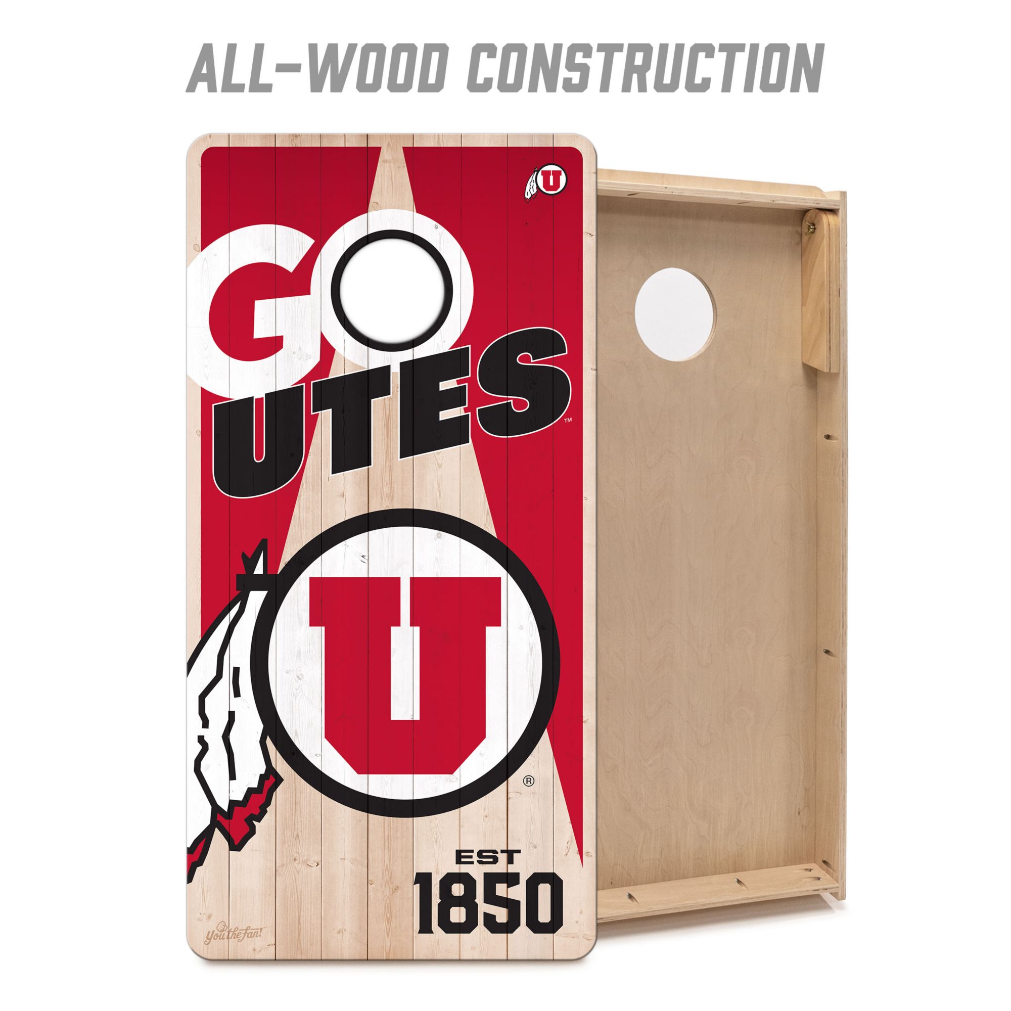 YouTheFan Utah Utes 2' x 4' Cornhole Boards product image