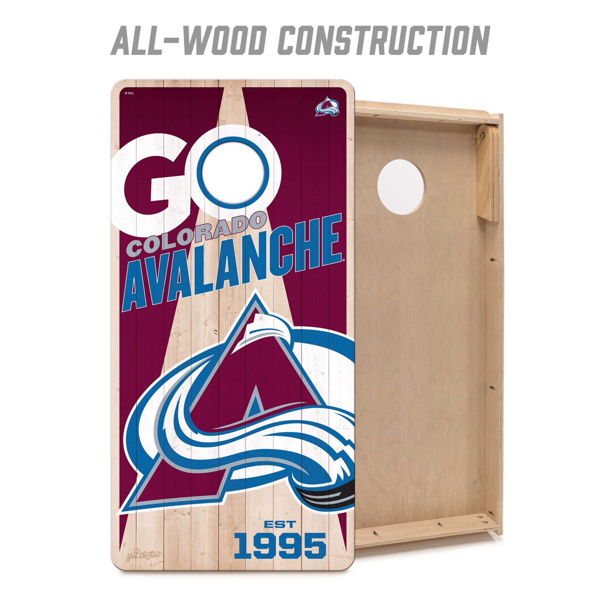 YouTheFan Colorado Avalanche 2' x 4' Cornhole Boards product image