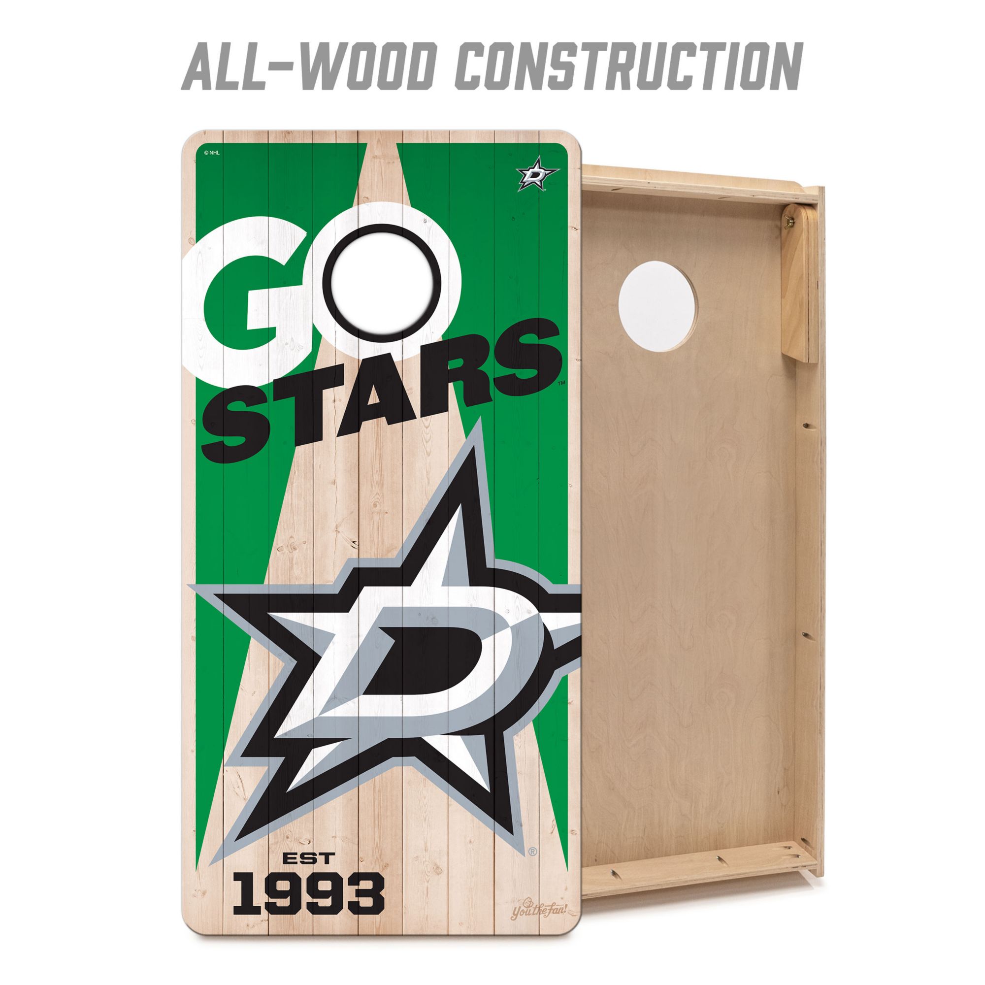 YouTheFan Dallas Stars 2' x 4' Cornhole Boards product image