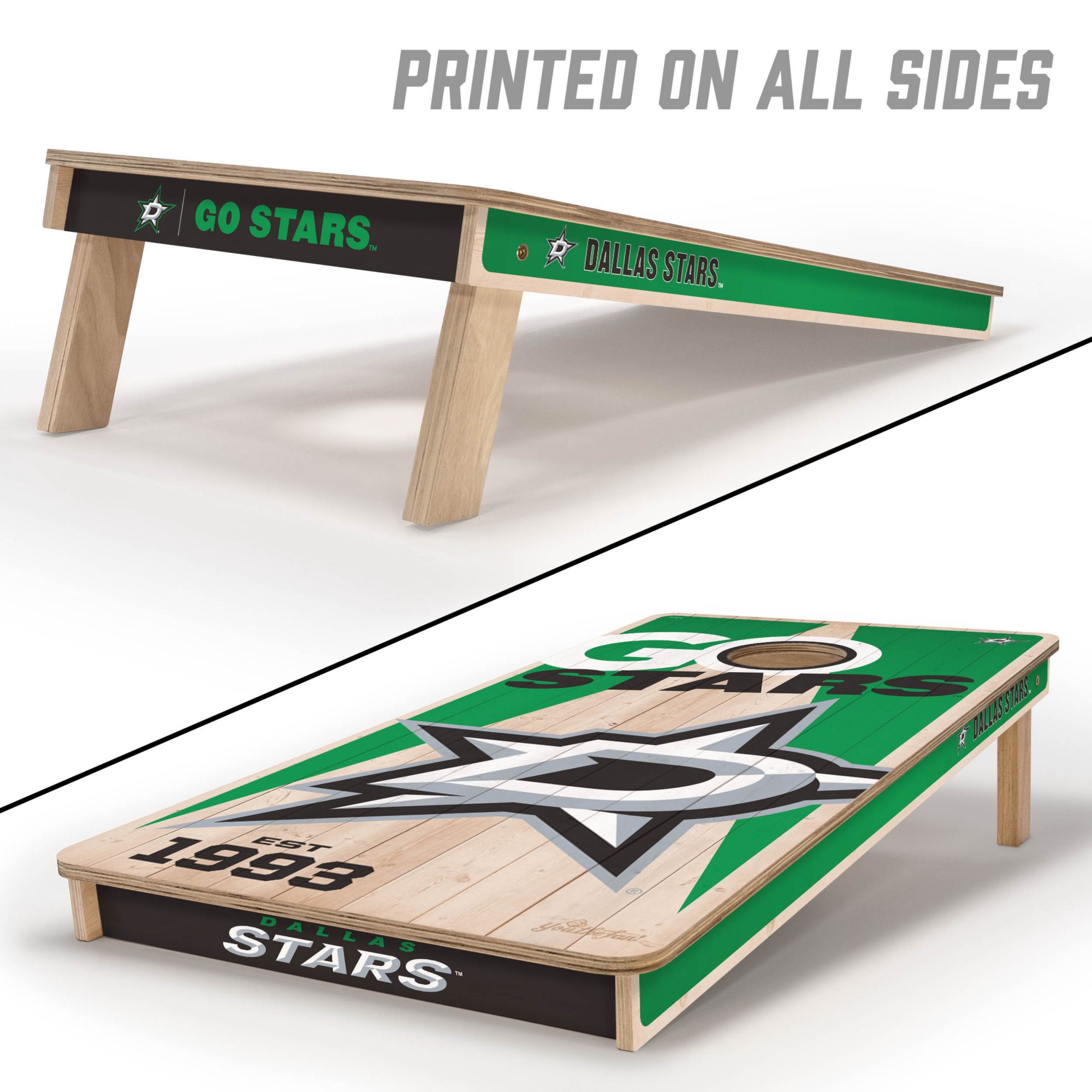 YouTheFan Dallas Stars 2' x 4' Cornhole Boards product image