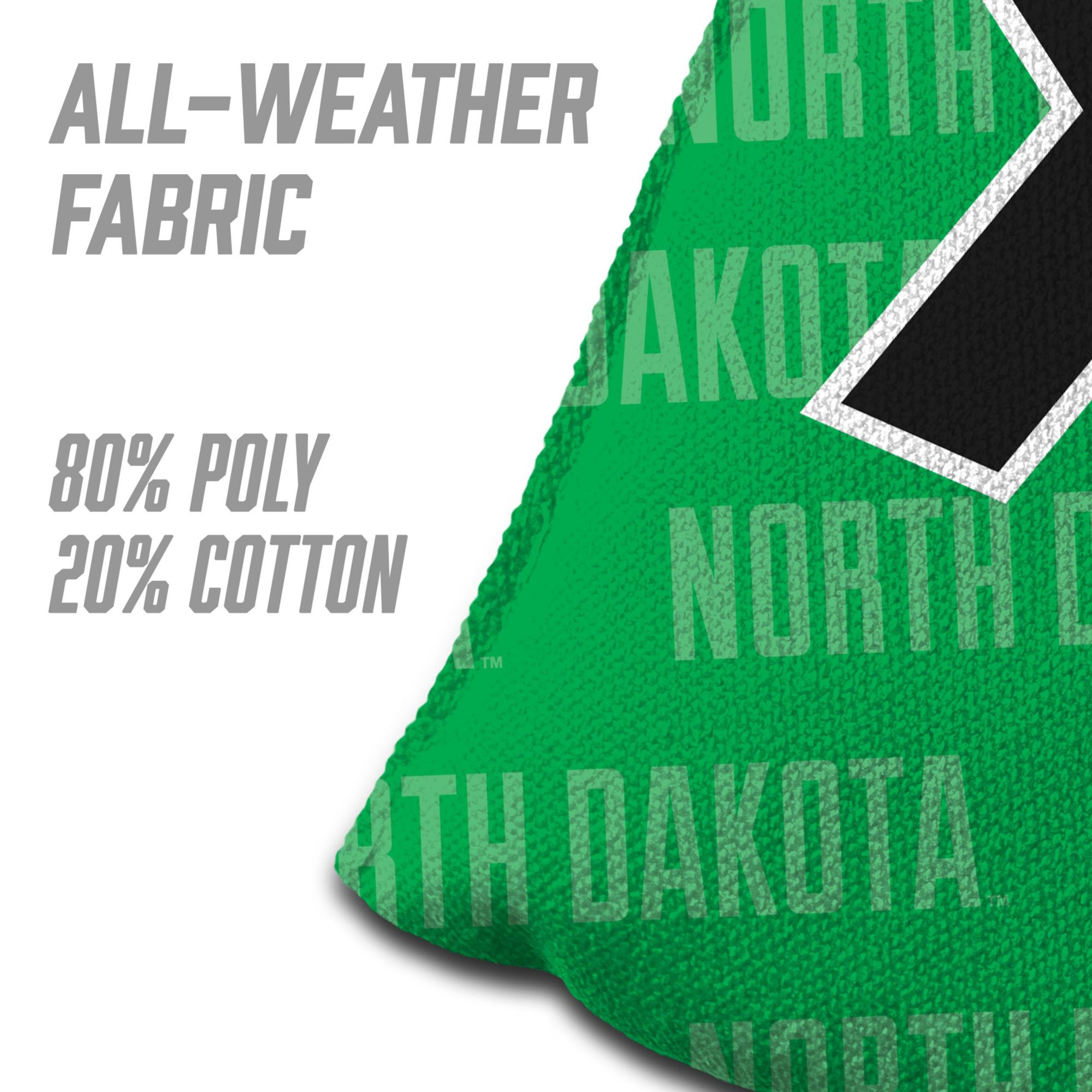 YouTheFan North Dakota Fighting Hawks Green 4-Pack Cornhole Bean Bag Set product image