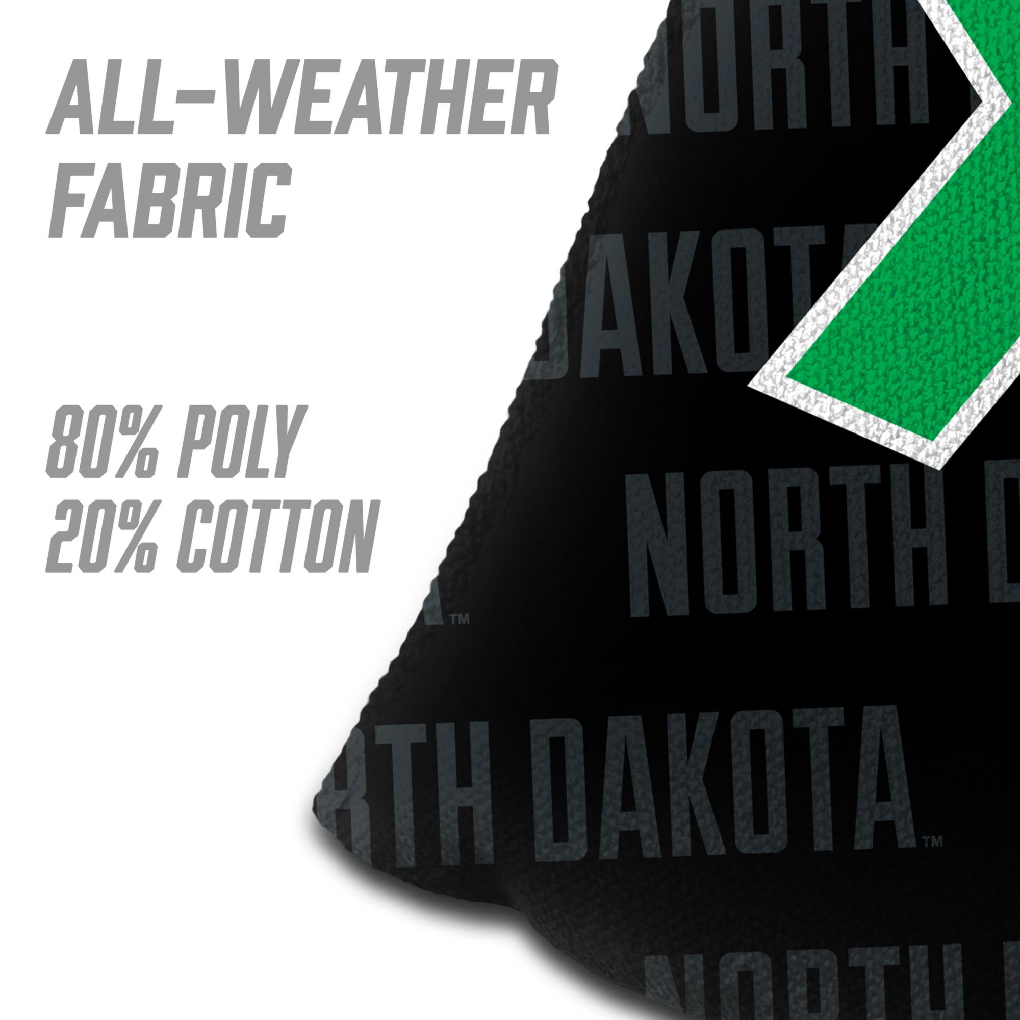 YouTheFan North Dakota Fighting Hawks Black 4-Pack Cornhole Bean Bag Set product image