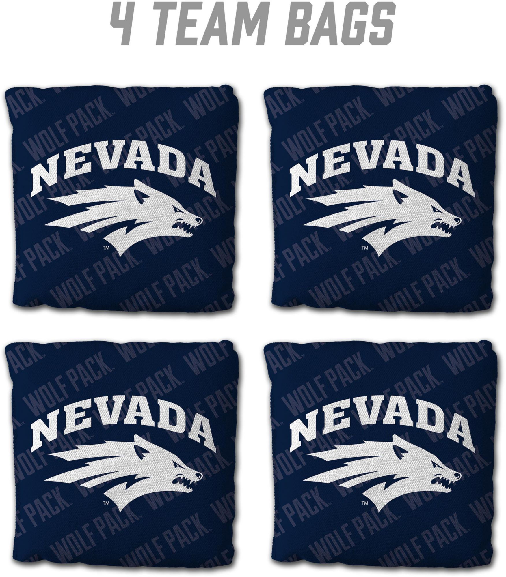 YouTheFan Nevada Wolf Pack Blue 4-Pack Cornhole Bean Bag Set product image