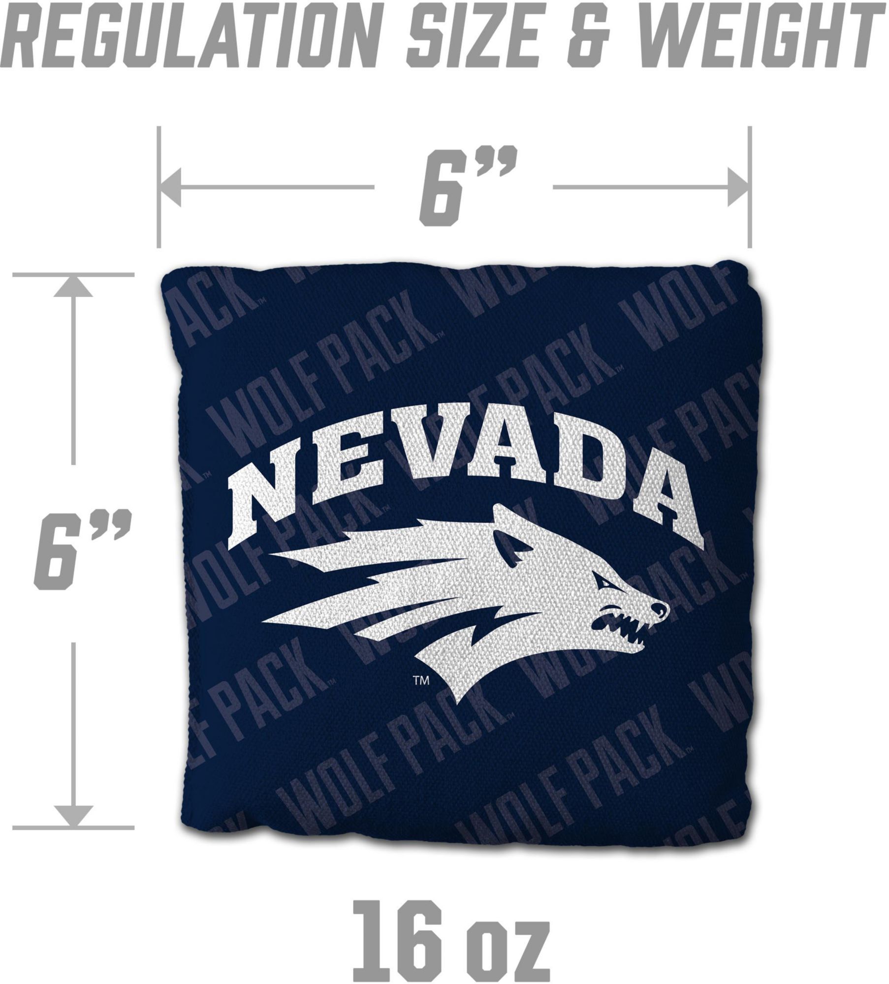 YouTheFan Nevada Wolf Pack Blue 4-Pack Cornhole Bean Bag Set product image