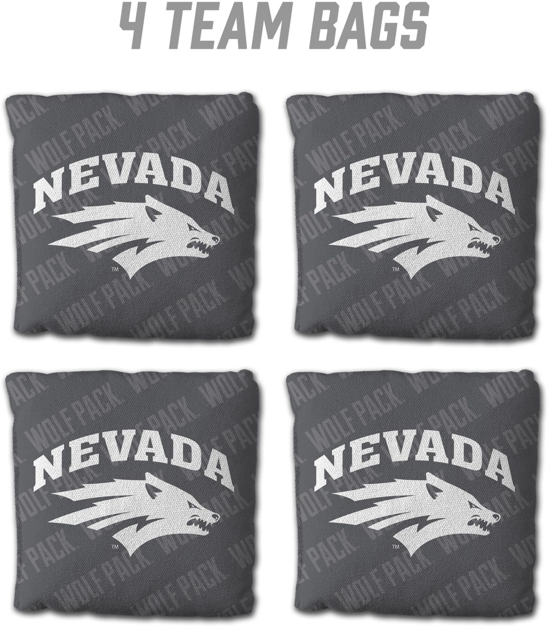 YouTheFan Nevada Wolf Pack Grey 4-Pack Cornhole Bean Bag Set product image